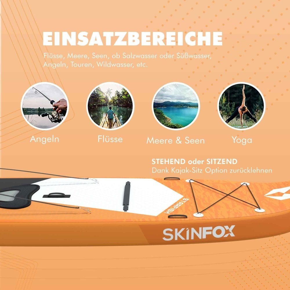 SUP-Board 335x80x15 Skinfox SKINFOX STARFISH Inflatable SUP - -