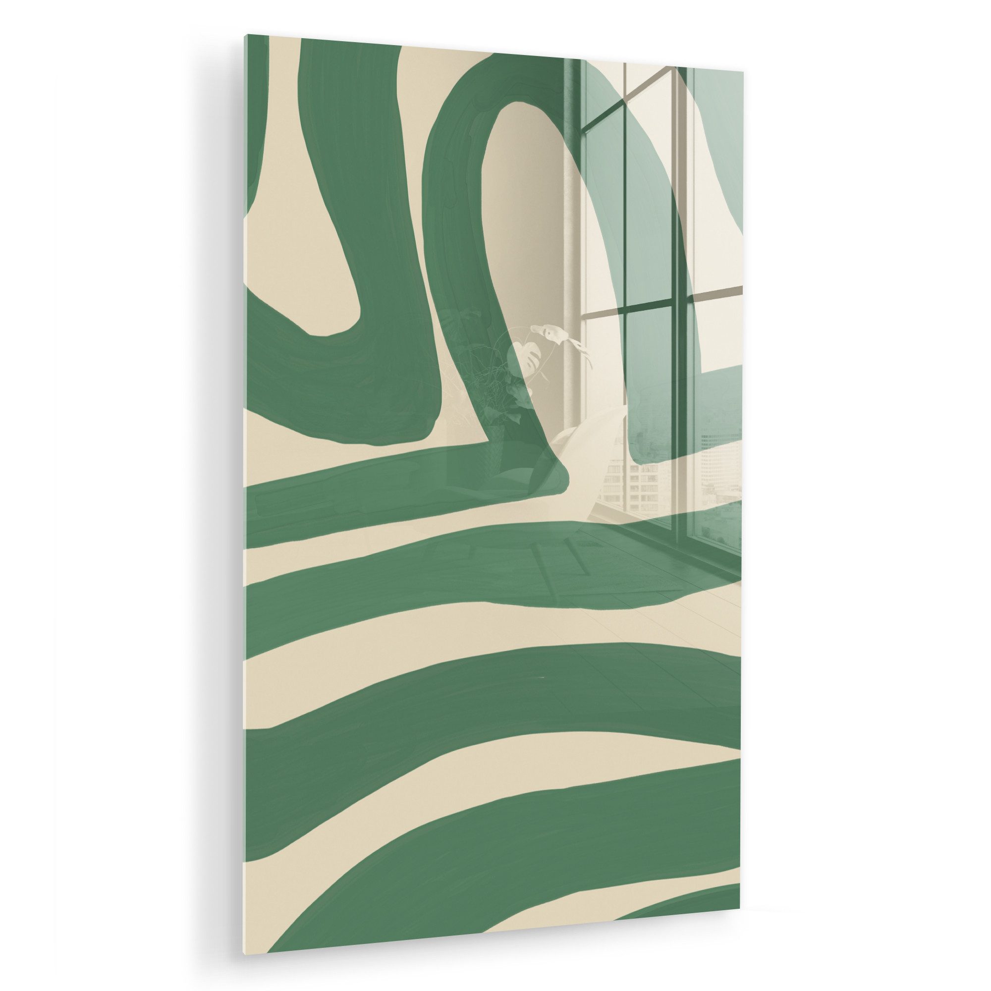 MuchoWow Acrylglasbild Grün - Kunst - günstig online kaufen