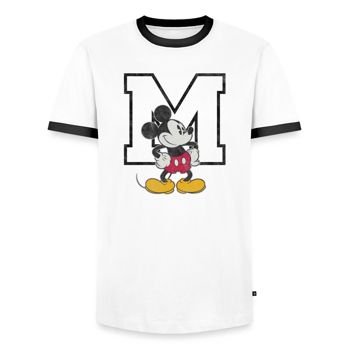 Spreadshirt T-Shirt Mickey & Minnie Klassisch Mit M Männer Kontrast T-Shirt (1-tlg)