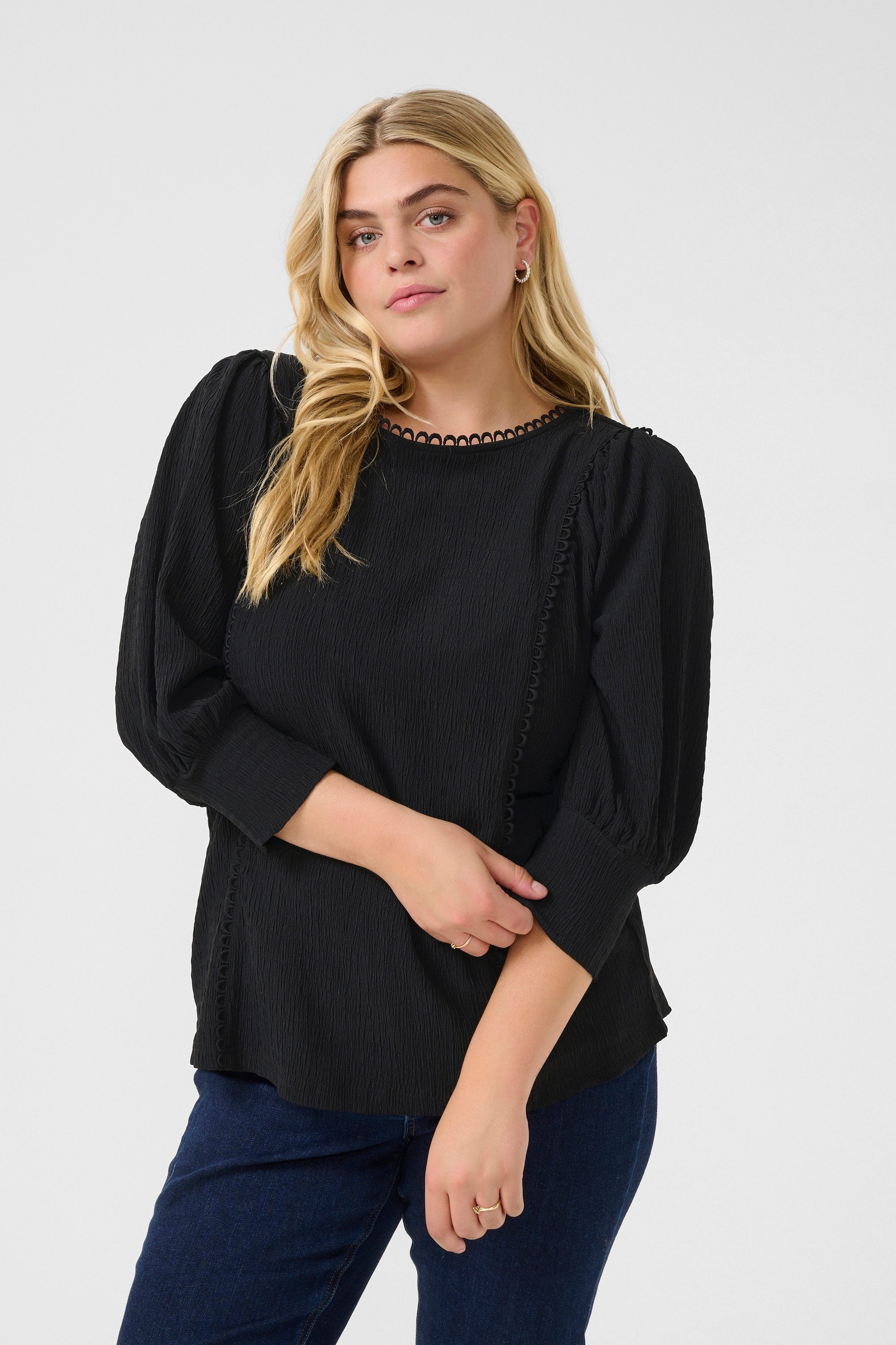 Langarmbluse Langarm-Bluse KCalvina