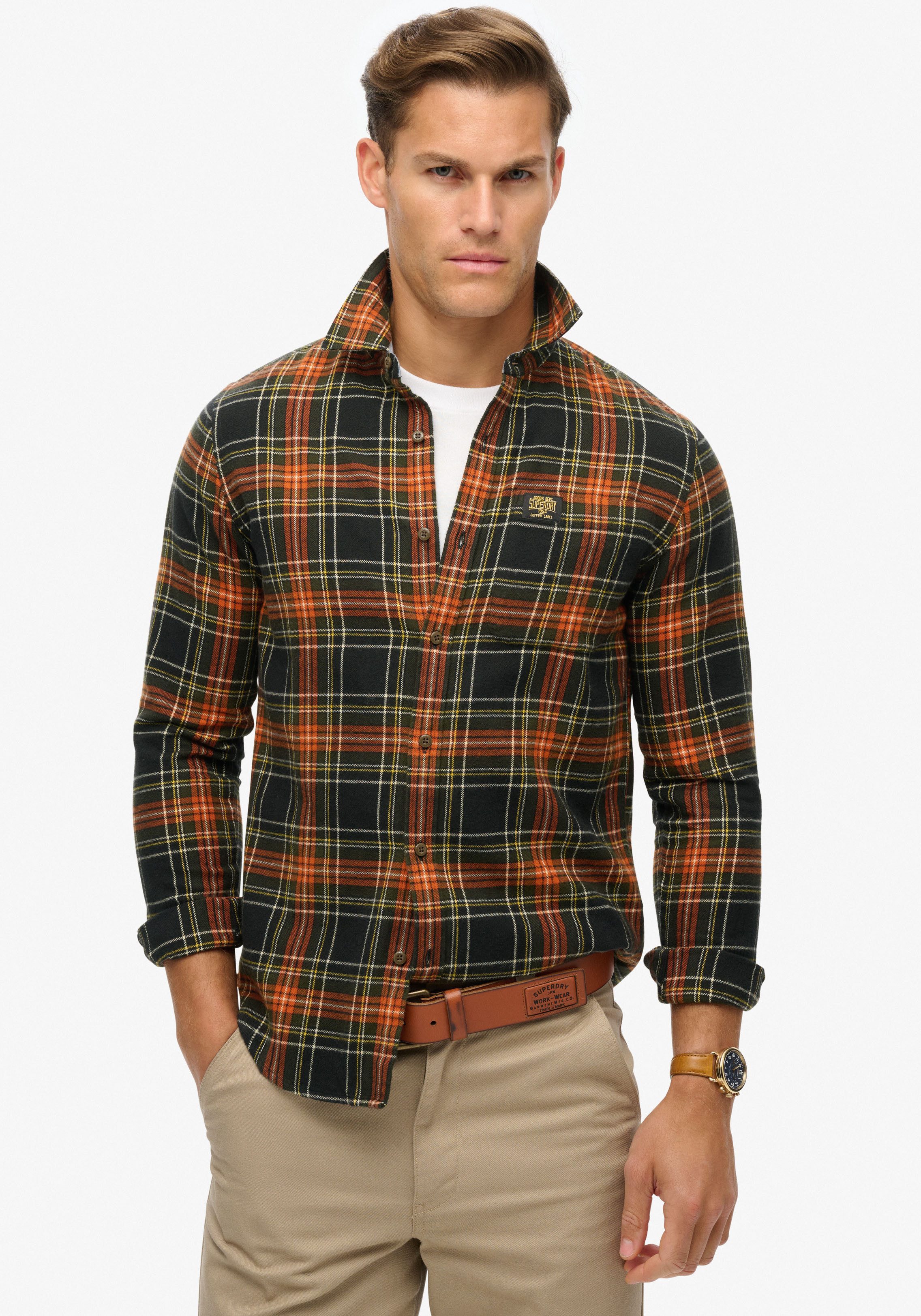 Langarmhemd Organic Cotton Lumberjack Check Shirt