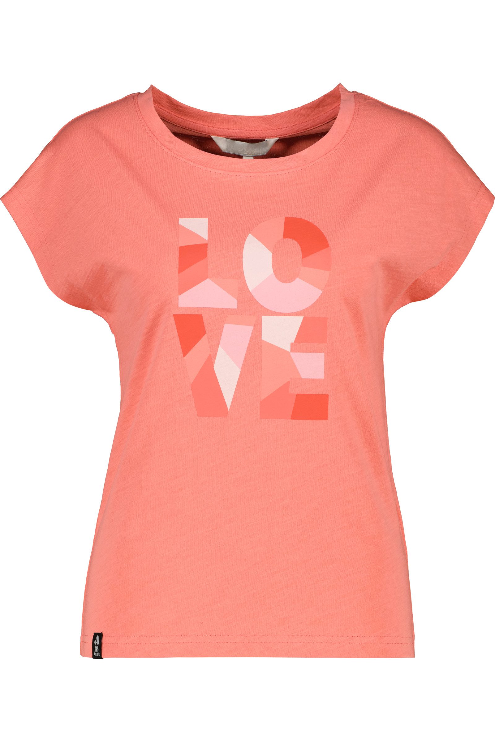 Alife & Kickin Rundhalsshirt leichtes Sommer-Top mit Print aus Bio-Baumwolle mit Rundhals