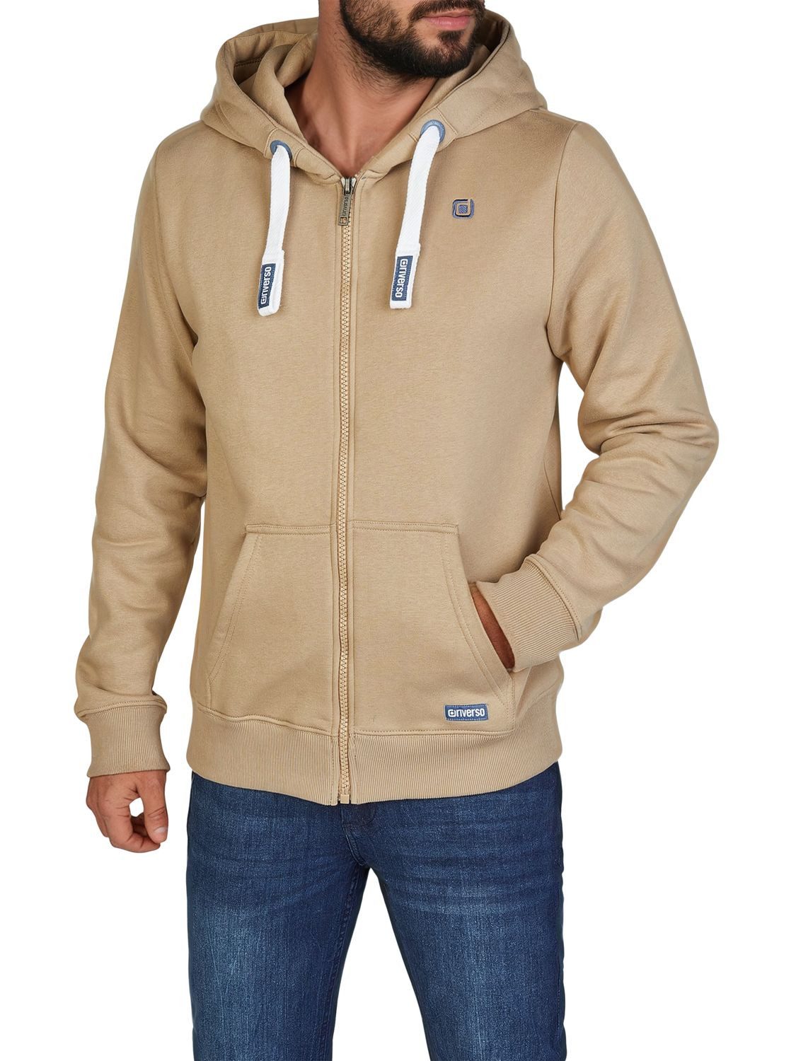 riverso Kapuzensweatjacke Herren Sweatjacke RIVNoah Regular Fit Hoodie mit Kängurutasche