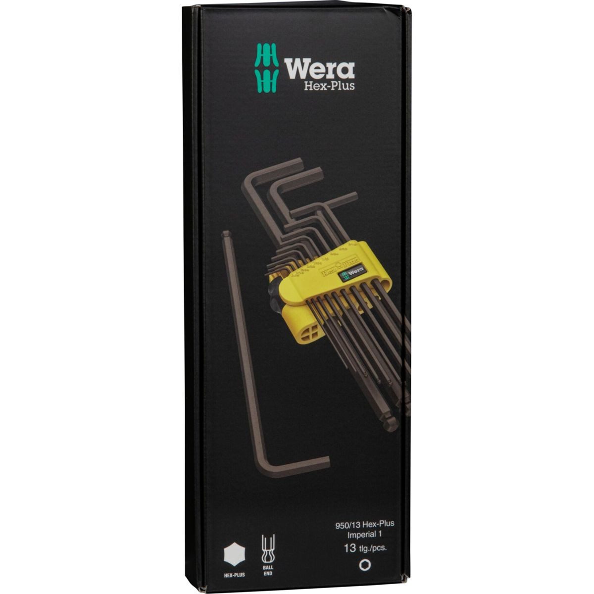 Wera Steckschlüssel 950/13 Hex-Plus Imperial 1 Winkelschlüsselsatz