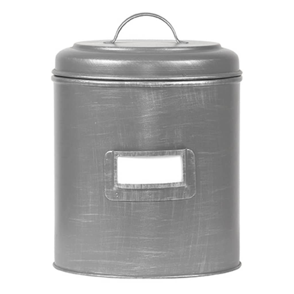 Label51 Frischhaltedose Aufbewahrungsbehälter 10x10x15 cm S Antik-Grau, Metall, (1-tlg)