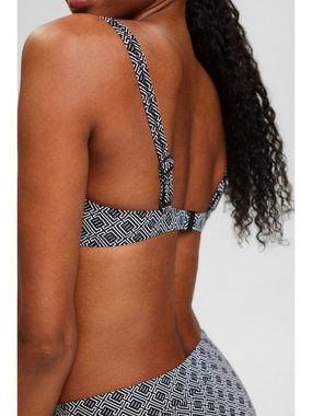Esprit Bügel-Bikini-Top Bikinitop mit unwattierten Bügel-Cups und Print