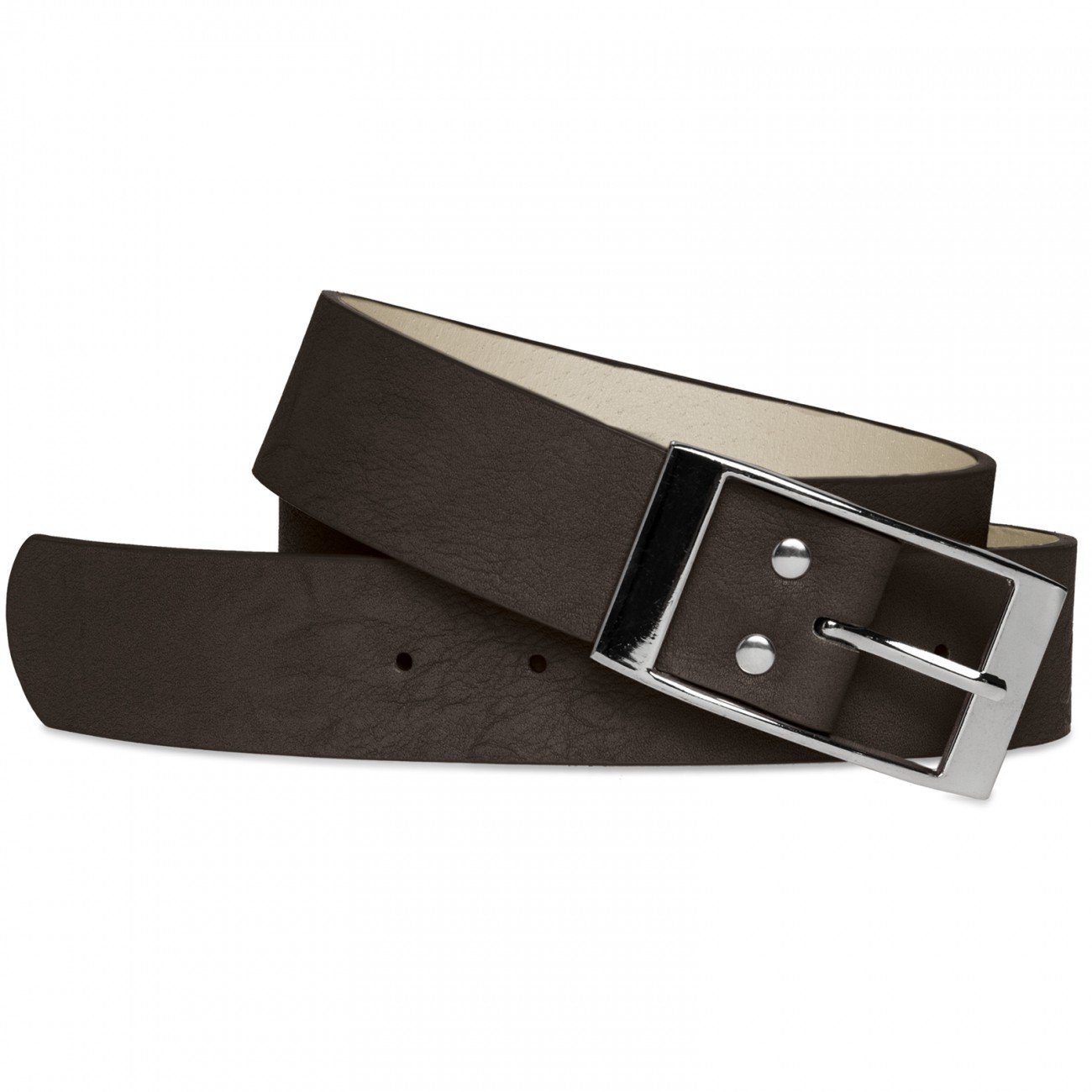 Caspar Synthetikgürtel GU261 eleganter Damen Gürtel mit schlichter Metallsc günstig online kaufen