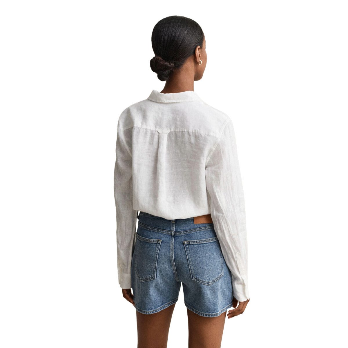 Gant Hemdbluse 4300620 Damenbluse Regular Fit aus Leinen