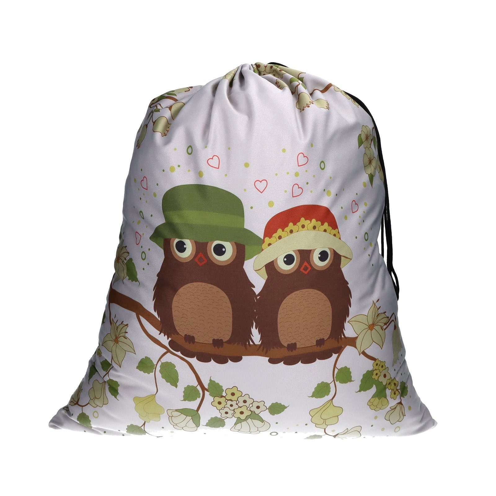 trendfinding Wäschesack Großer Design Wäschesack aus Baumwolle (1 St), Füllmenge ca. 15kg, Integrierte Kordel zum Aufhängen, zusammenfaltbar