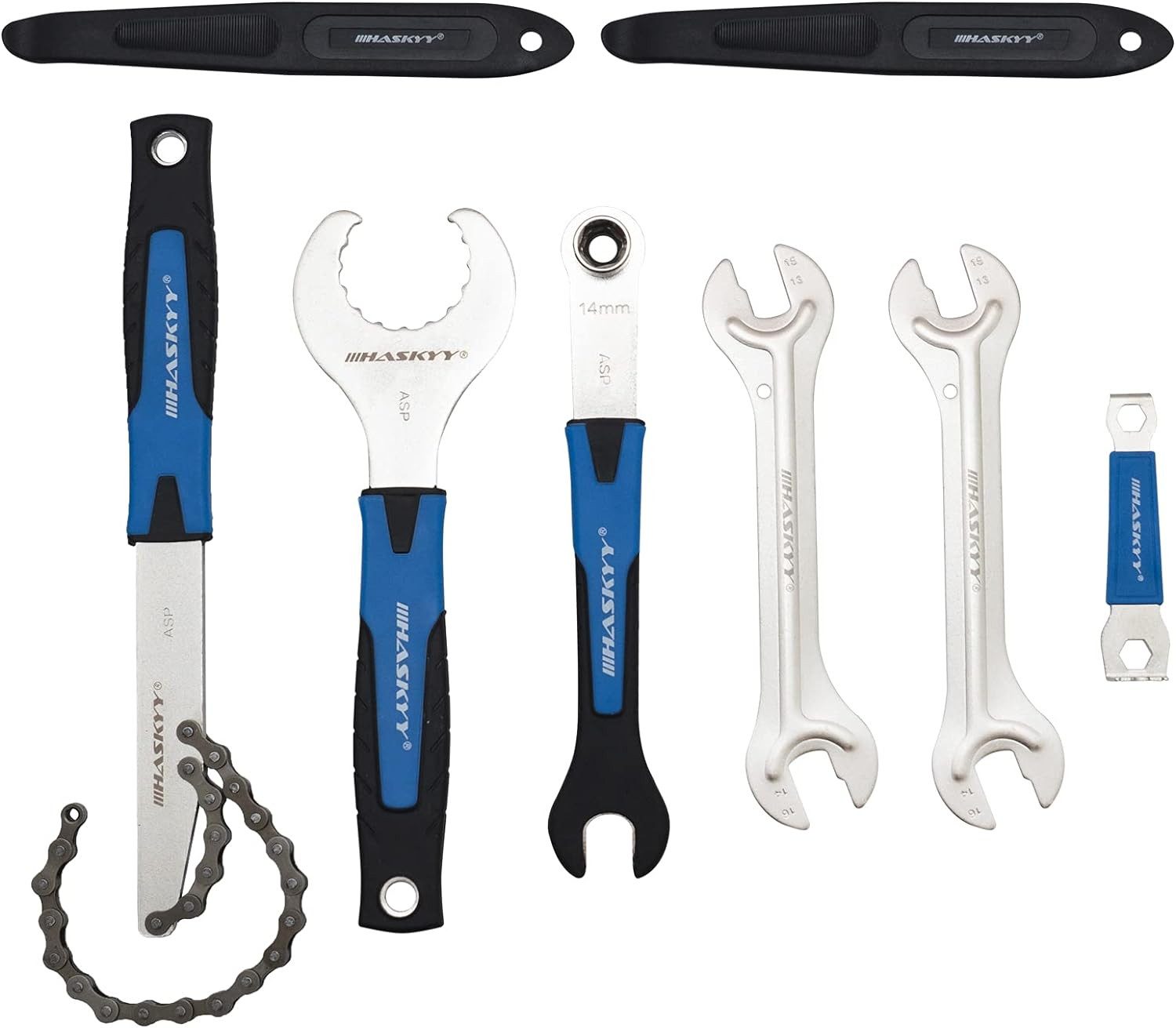 HASKYY Bicycle Repair Kit, 51-piece tool set in a case for repairs and maintenance