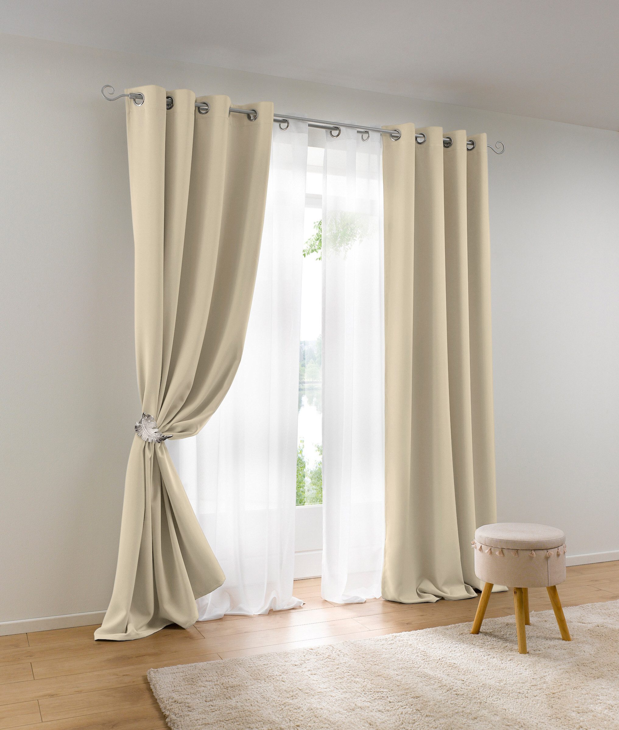 heine Gardine Dekoschal, Ösen (1 St), günstig online kaufen