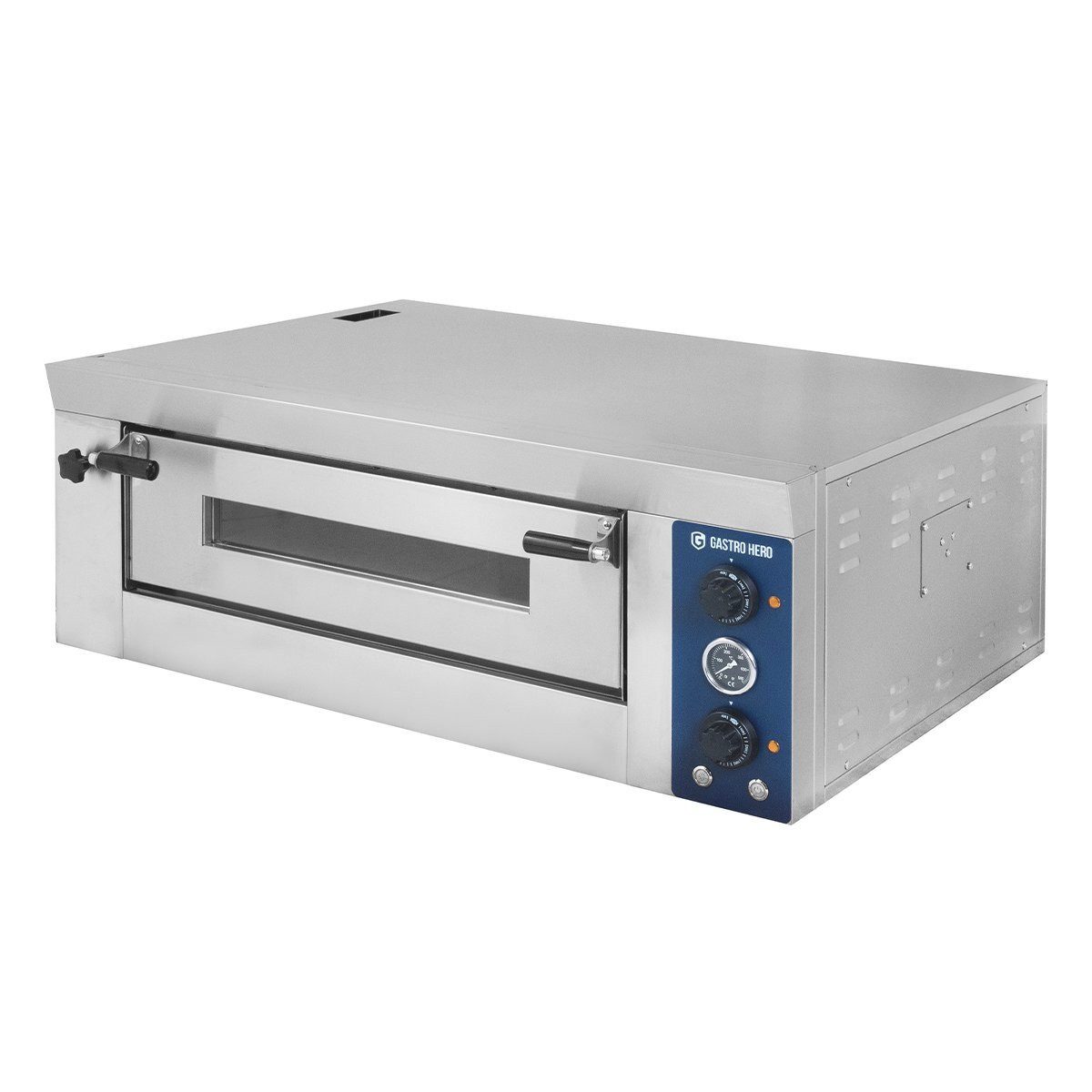 GastroHero Pizzaofen Pizzaofen - 1 Backkammer - Schamottsteinboden 114 x 83 x 40 cm