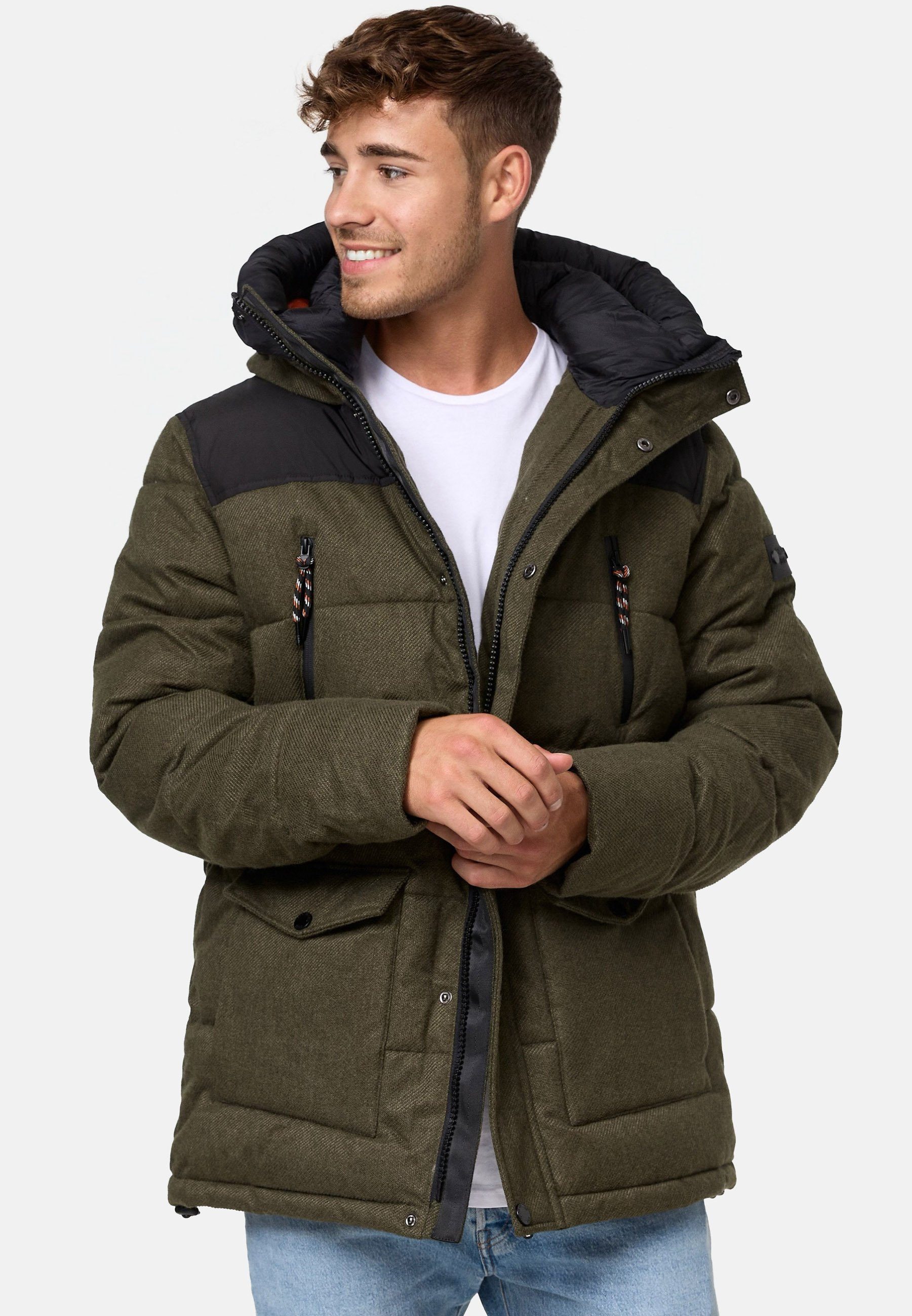 Krem Army Winterjacke Indicode