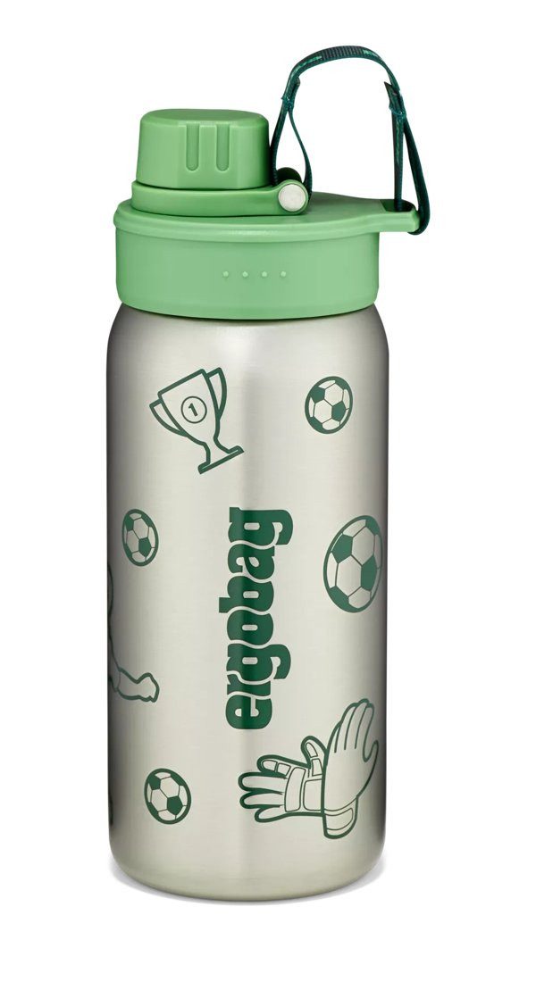 ergobag Trinkflasche Edelstahl Trinkflasche, auslaufsicher und kohlensäuregeeignet