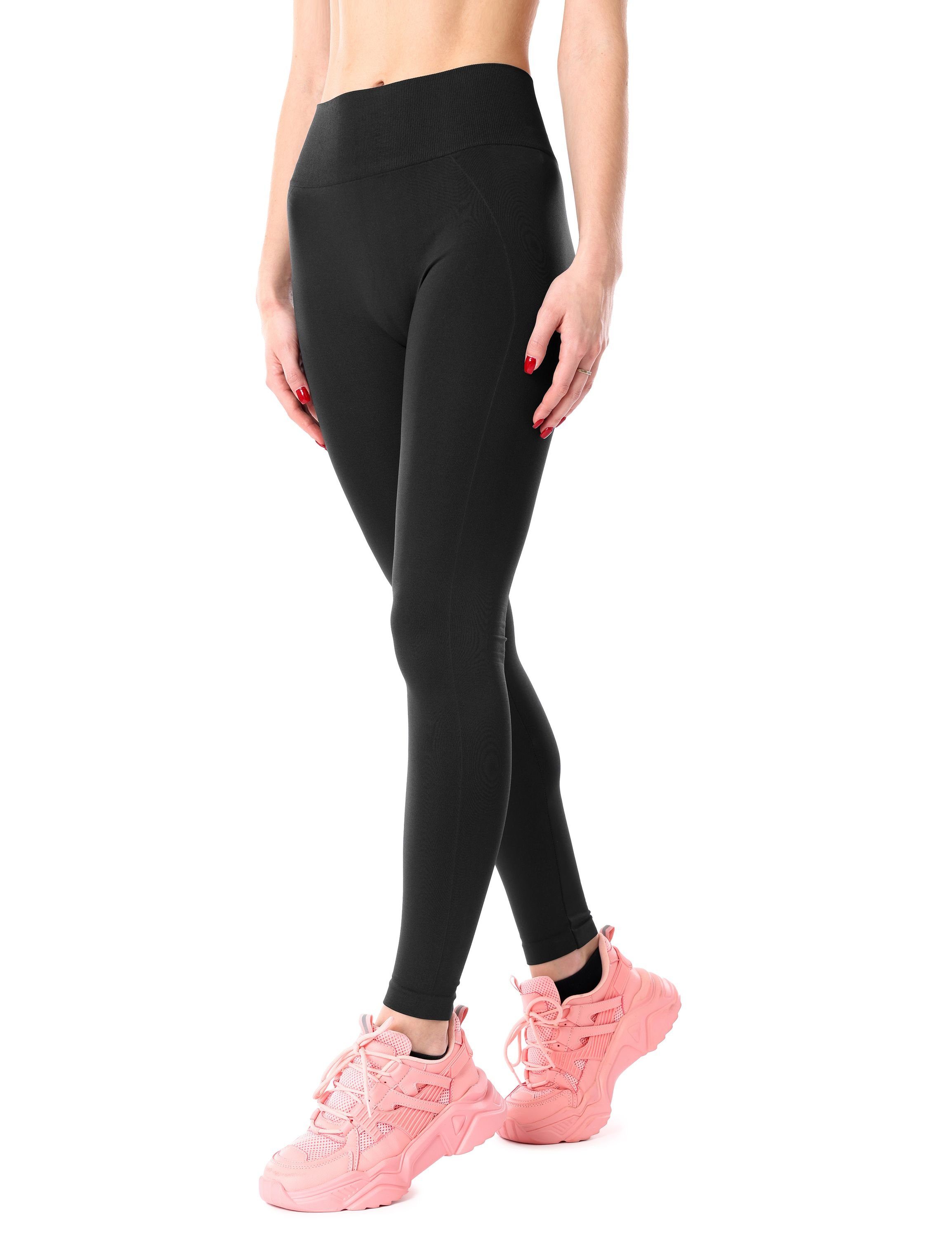 Merry Style Leggings Damen Nahtlose Leggings mit breitem Komfortbund  MSGI056 (1-tlg) elastischer Bund