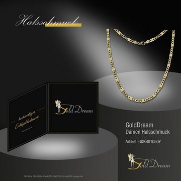 GoldDream Goldkette GoldDream Schmuck Collier Halskette 8Kt (Collier), Damen Colliers Halskette 50cm, 333 Gelbgold - 8 Karat, Farbe: goldfarb