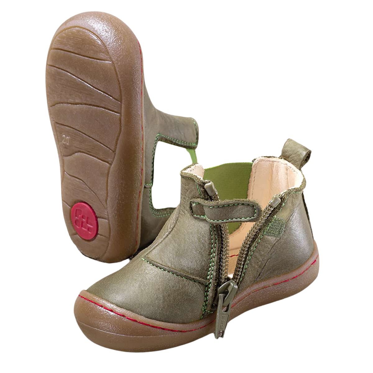 Grün POLOLO Chelseaboots Chelsea, Kinderschuhe Allergikerfreundliche Unisex Kinderschuhe Kinder