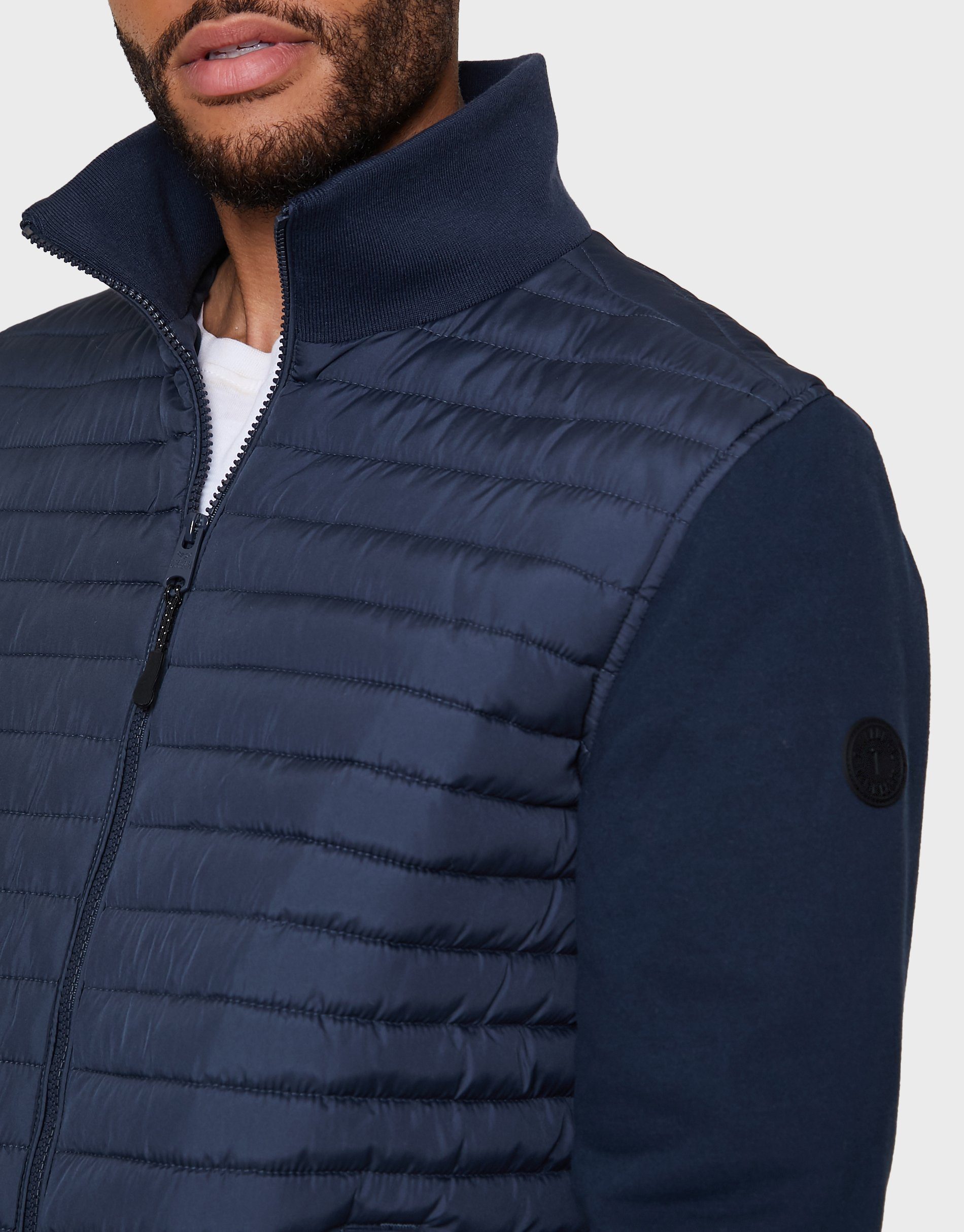 Navy- marineblau Steppjacke Threadbare Invicta