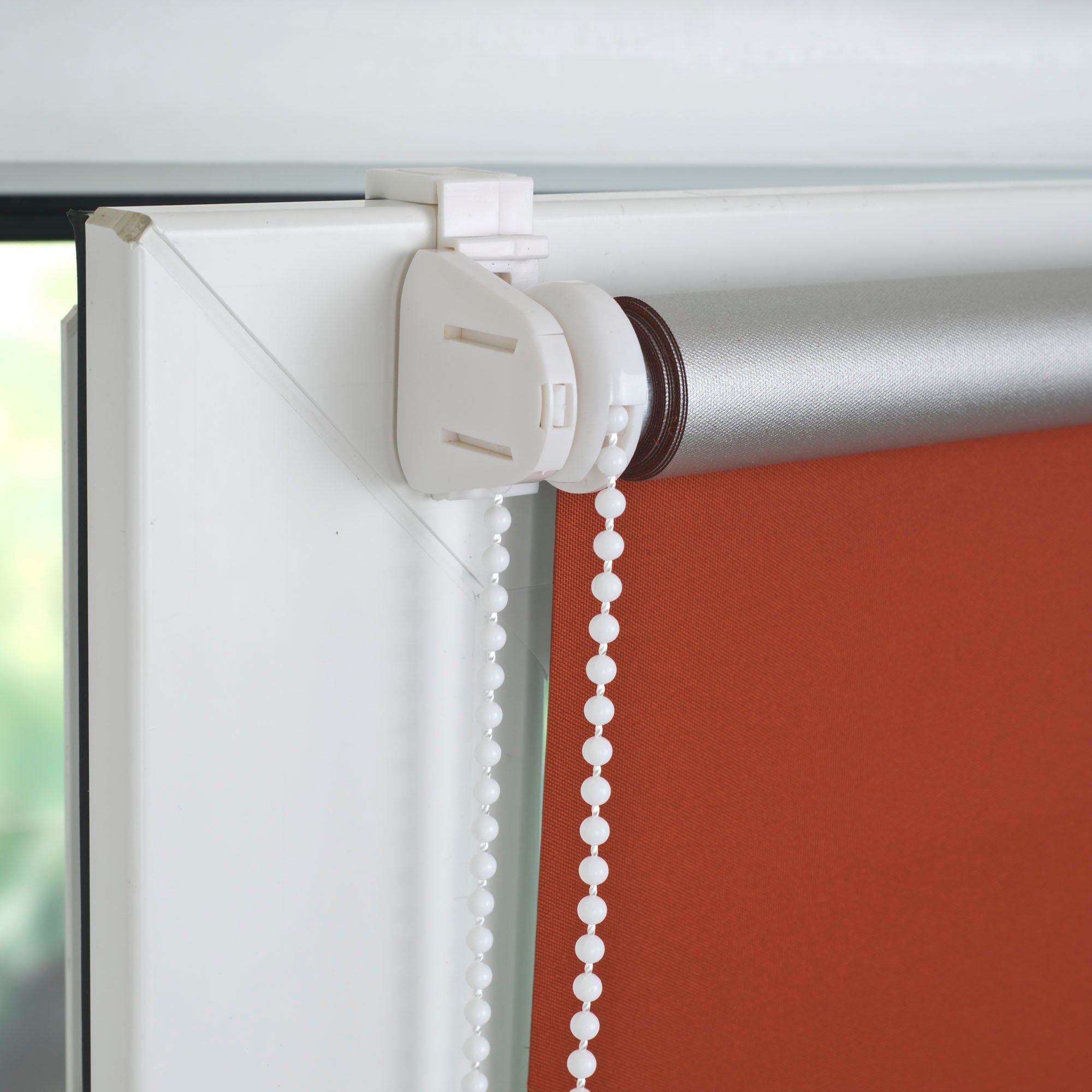 Verdunklungsrollo uni, HOMBERA, verdunkelnd, ohne Bohren oder Schrauben, freihängend, Klemmfix-Montage, inkl. Klemmträger