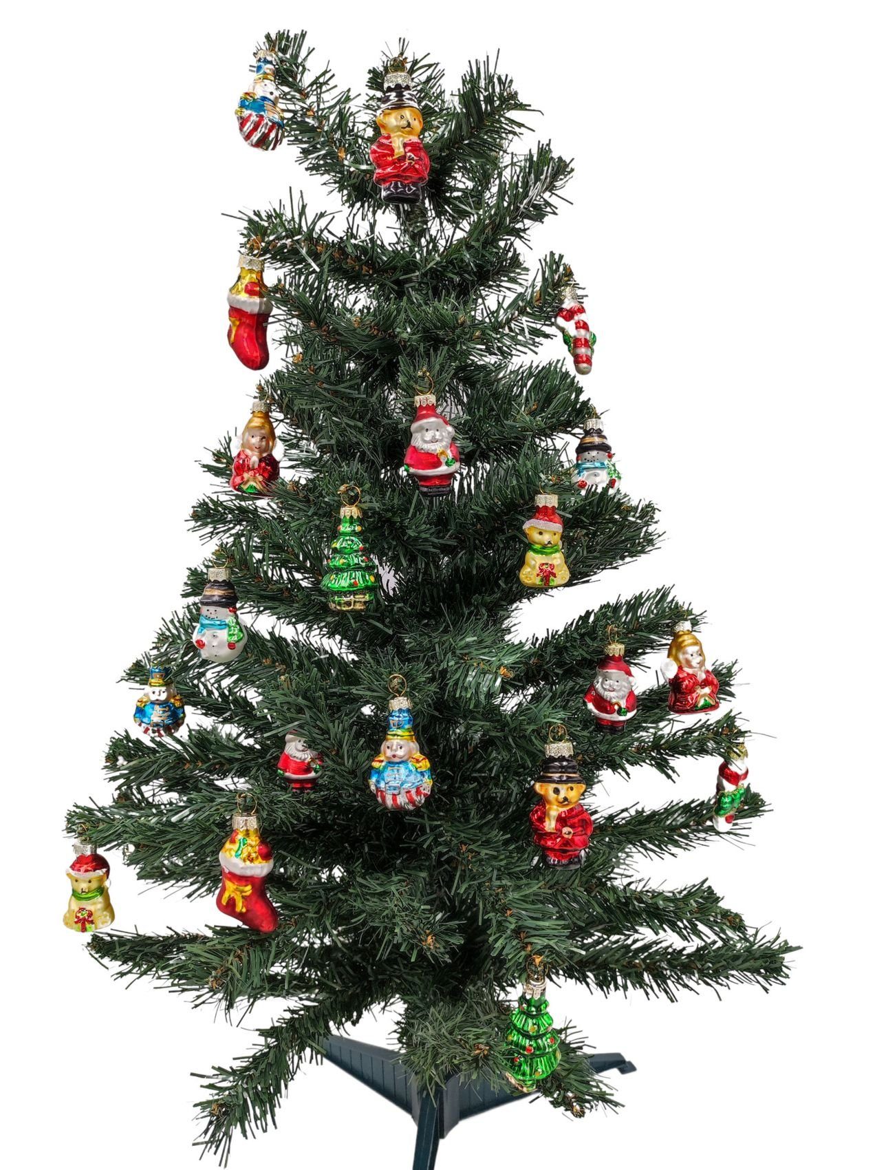 Glas-Weihnachtsbaumanhänger Weihnacht 5cm Christbaumschmuck 20er-Set BURI St) (20 Weihnachtsbaumkugel