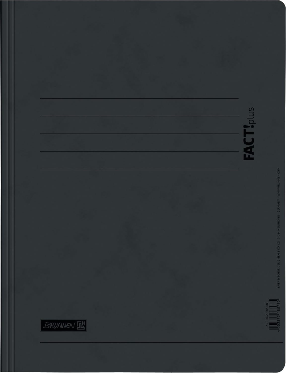 BRUNNEN Aktenordner BRUNNEN FACT!plus Spiralhefter A4 - Professioneller Pressspankarton Sc