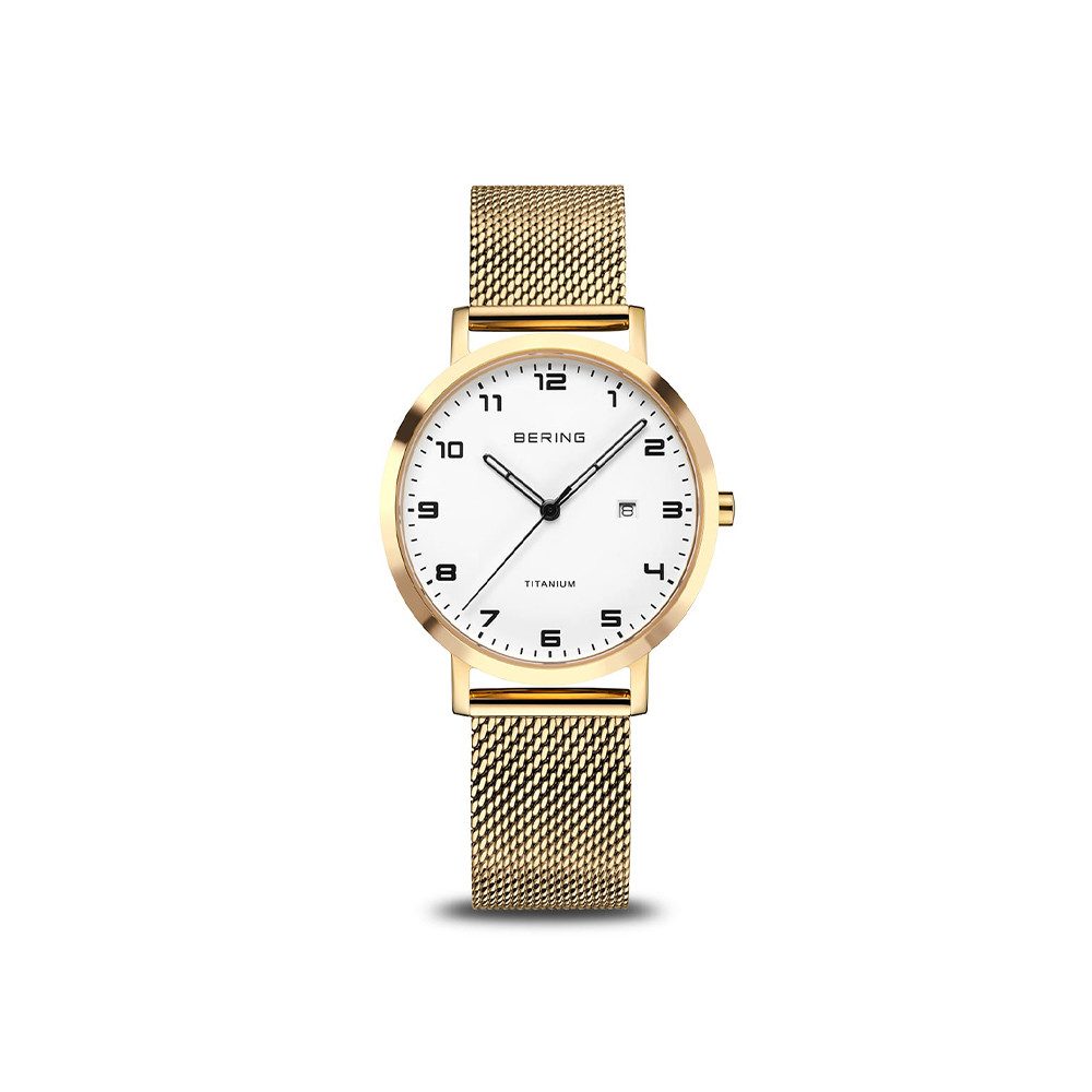 Bering Quarzuhr Bering Titanium gold poliert/gebürstet günstig online kaufen
