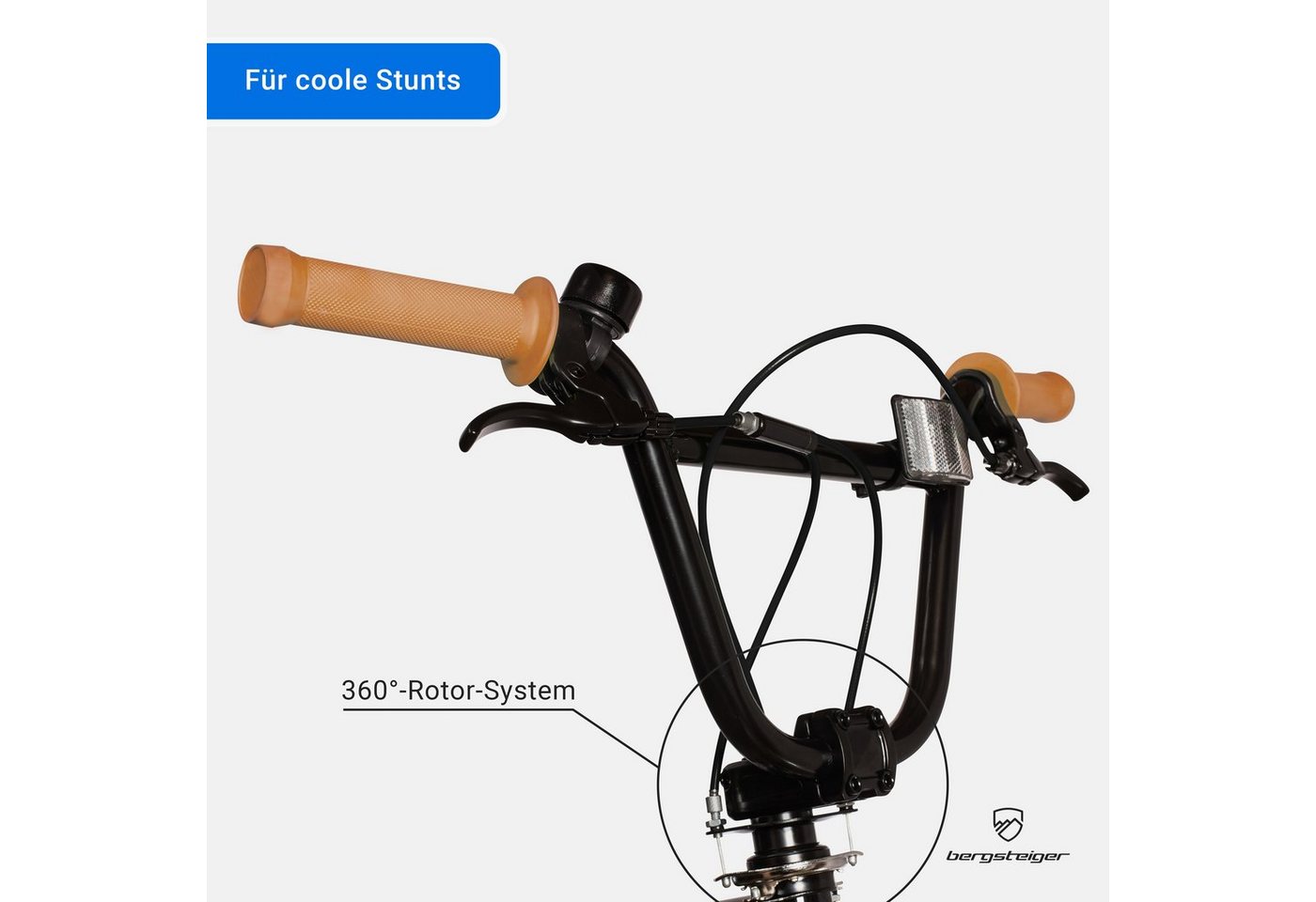 Thumbnail - bergsteiger BMX-Rad Halifax 20 Zoll, 360° Rotor-System, Freestyle, Mädchen, Jungen, 1 Gang, U-Bremse