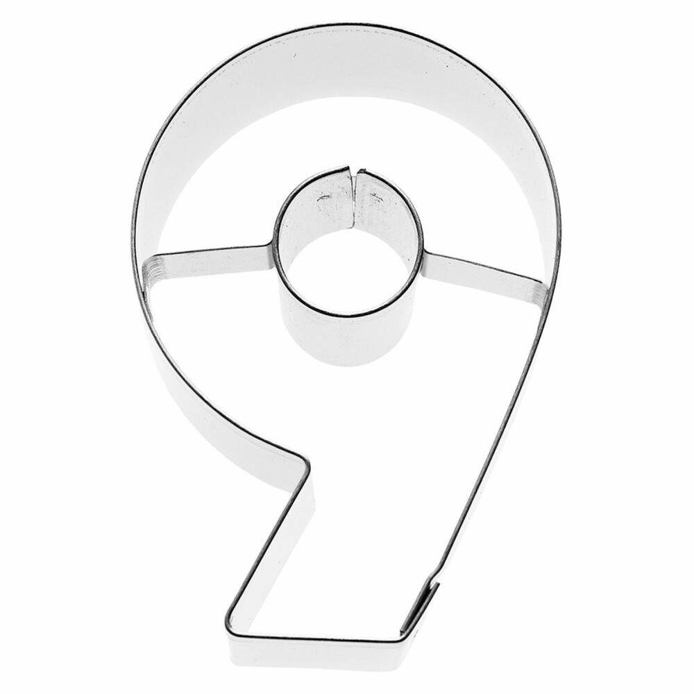 Birkmann Ausstechform Zahl 9, Edelstahl
