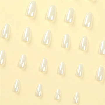 RefinedFlare Maniküre-Pediküre-Set Künstliche Nägel, Perlen-Glitzer, künstliche Nägel, 24 Stück, 24-tlg.