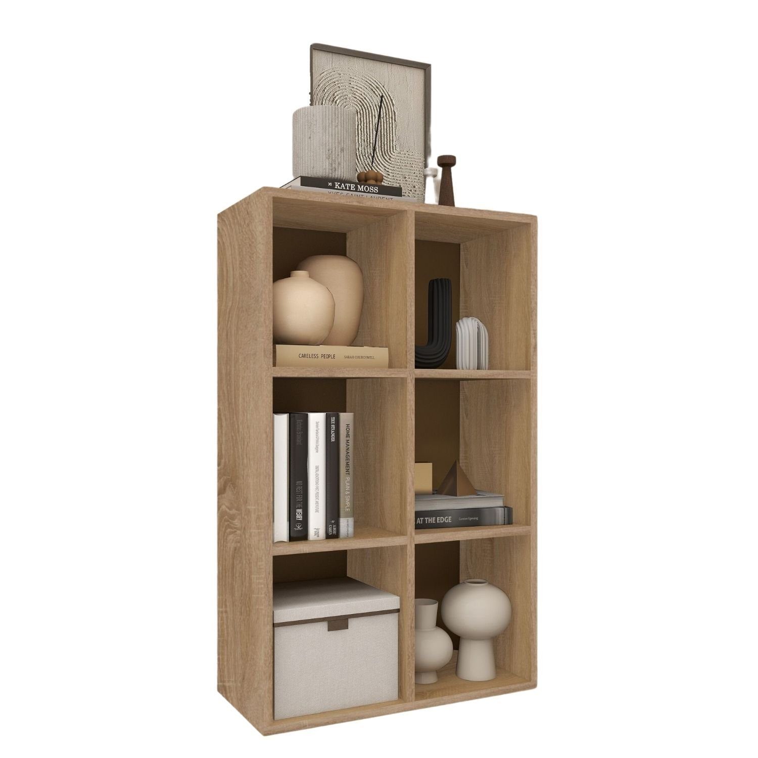 Coemo Standregal DELTA-6, Natur Standregal 65x30x98 günstig online kaufen