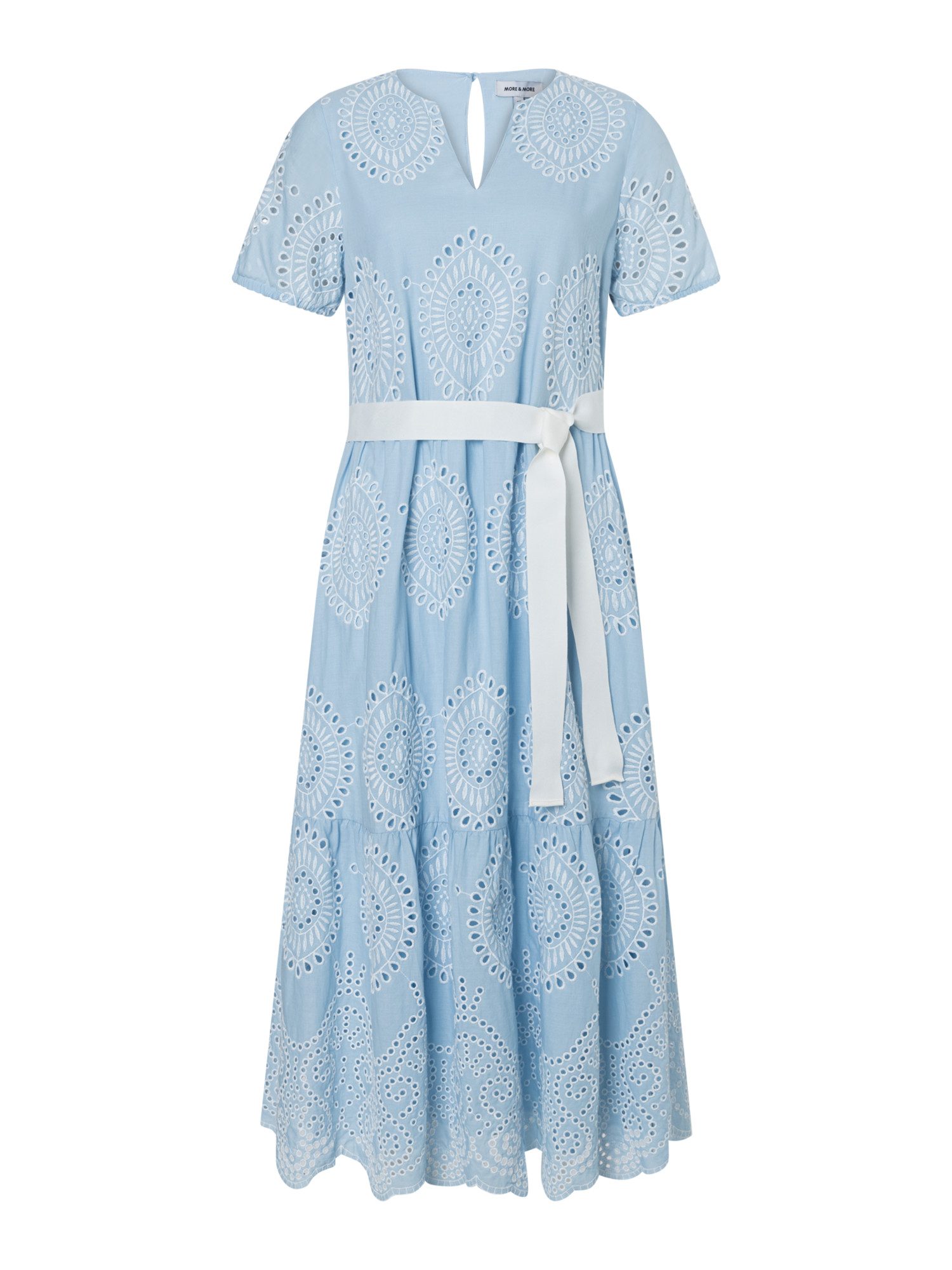 MORE&MORE A-Linien-Kleid feminines Maxikleid, Volant günstig online kaufen