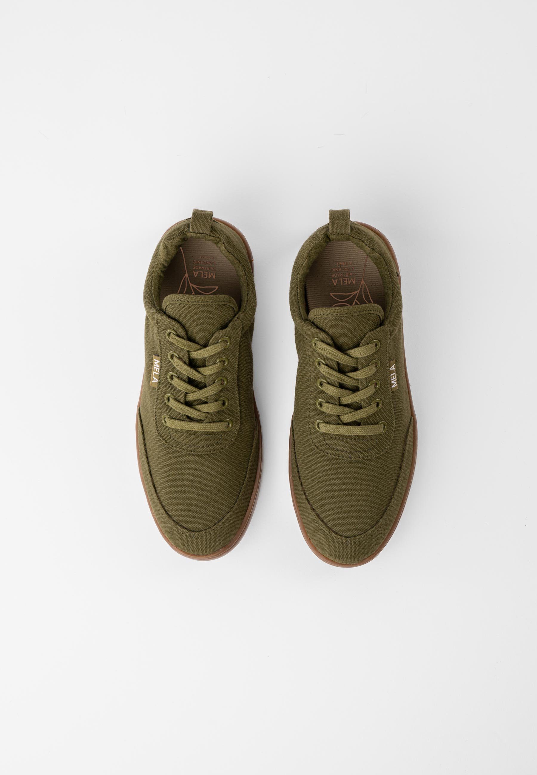 Sneaker MELA olivegrün / zusätzlichem Schnürsenkel inklusive Sneaker YALA Paar Damen gum