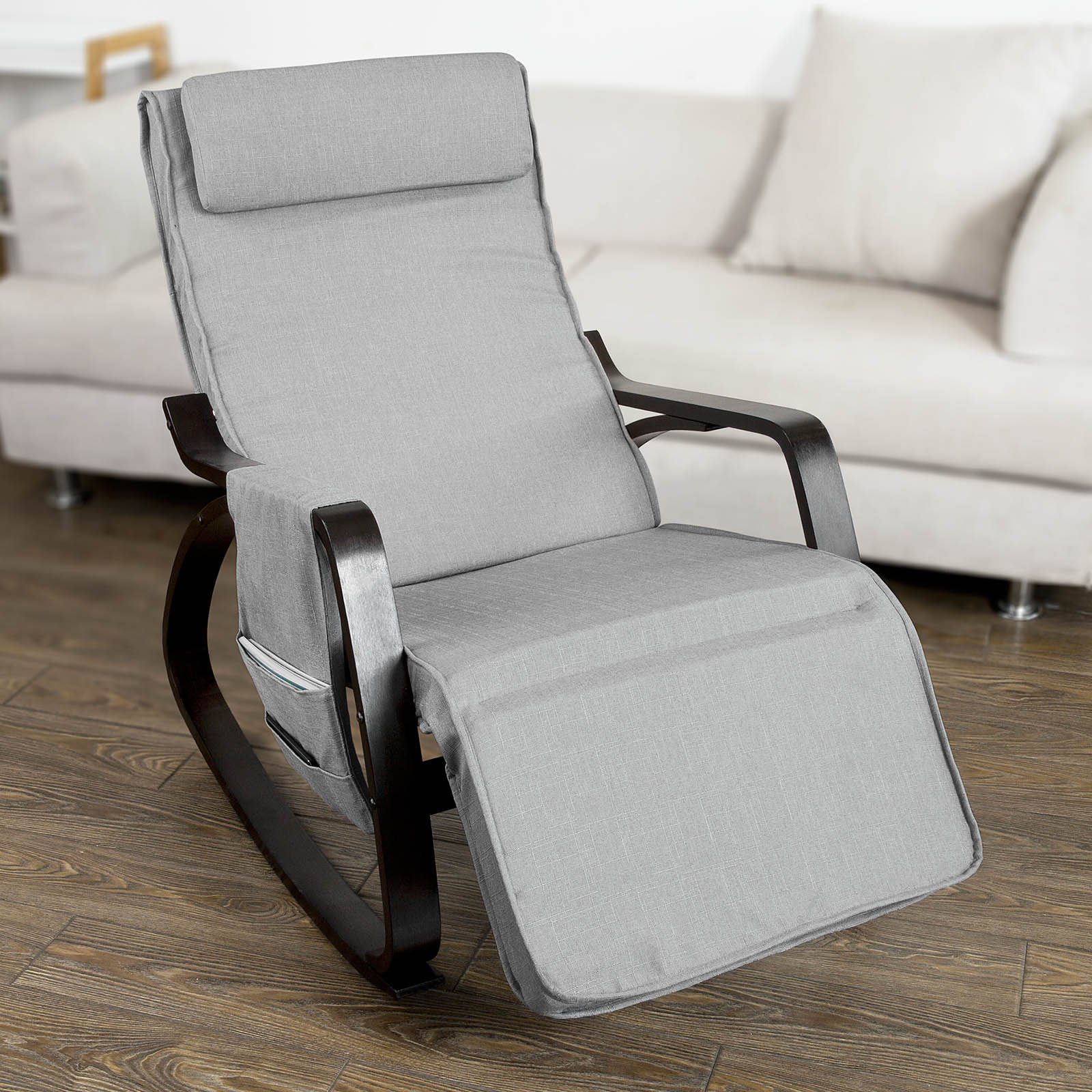 SoBuy Schaukelstuhl FST20, Schwingsessel Relaxsessel mit günstig online kaufen