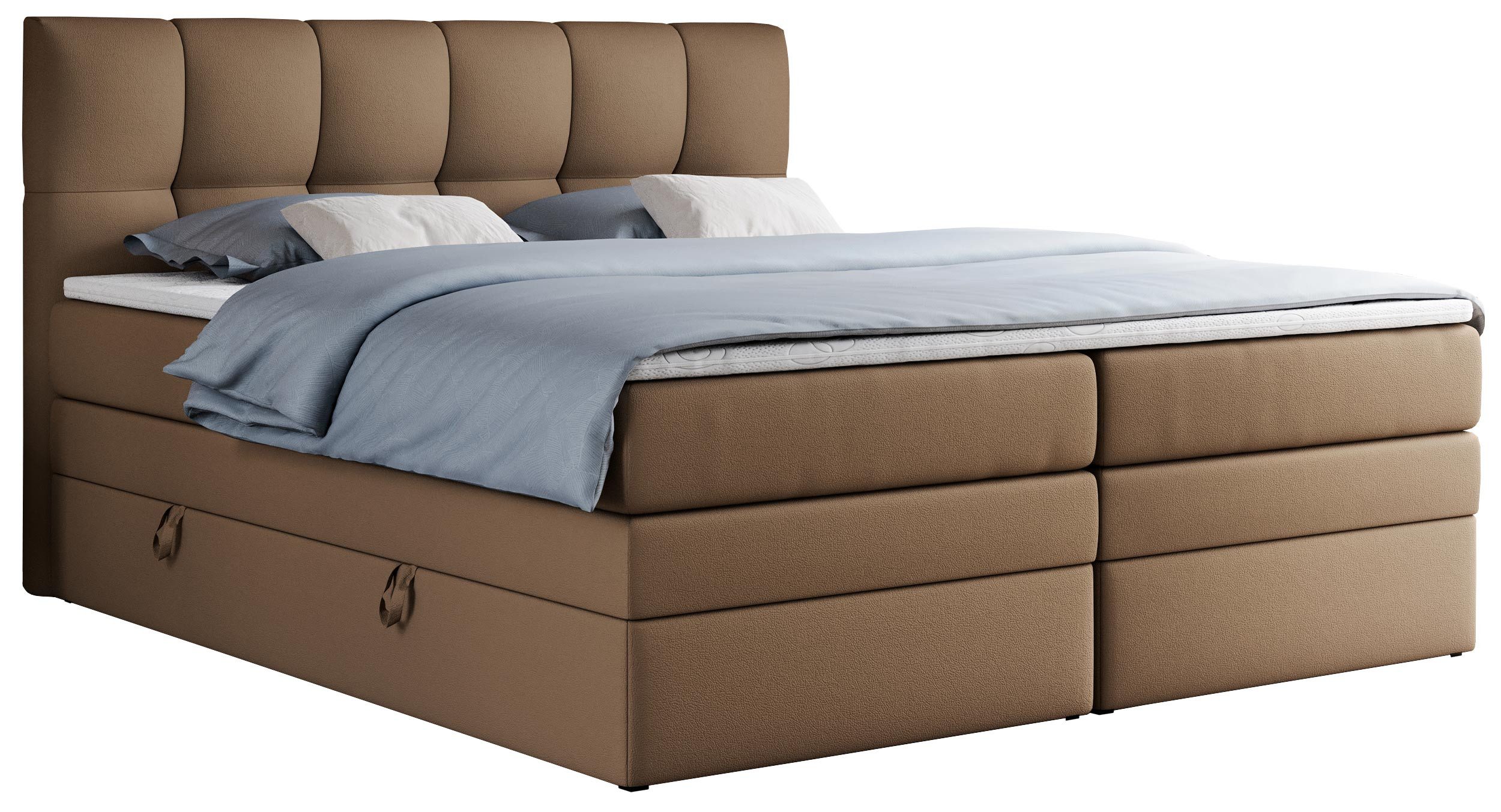 MKS MÖBEL Boxspringbett ALVIN KING (Set, günstig online kaufen
