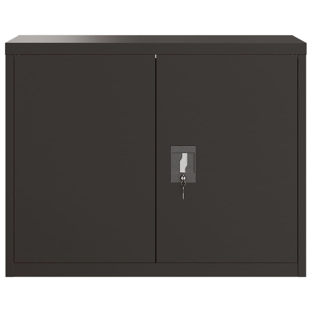 vidaXL Aktenschrank Aktenschrank Schwarz 90x40x70 cm günstig online kaufen