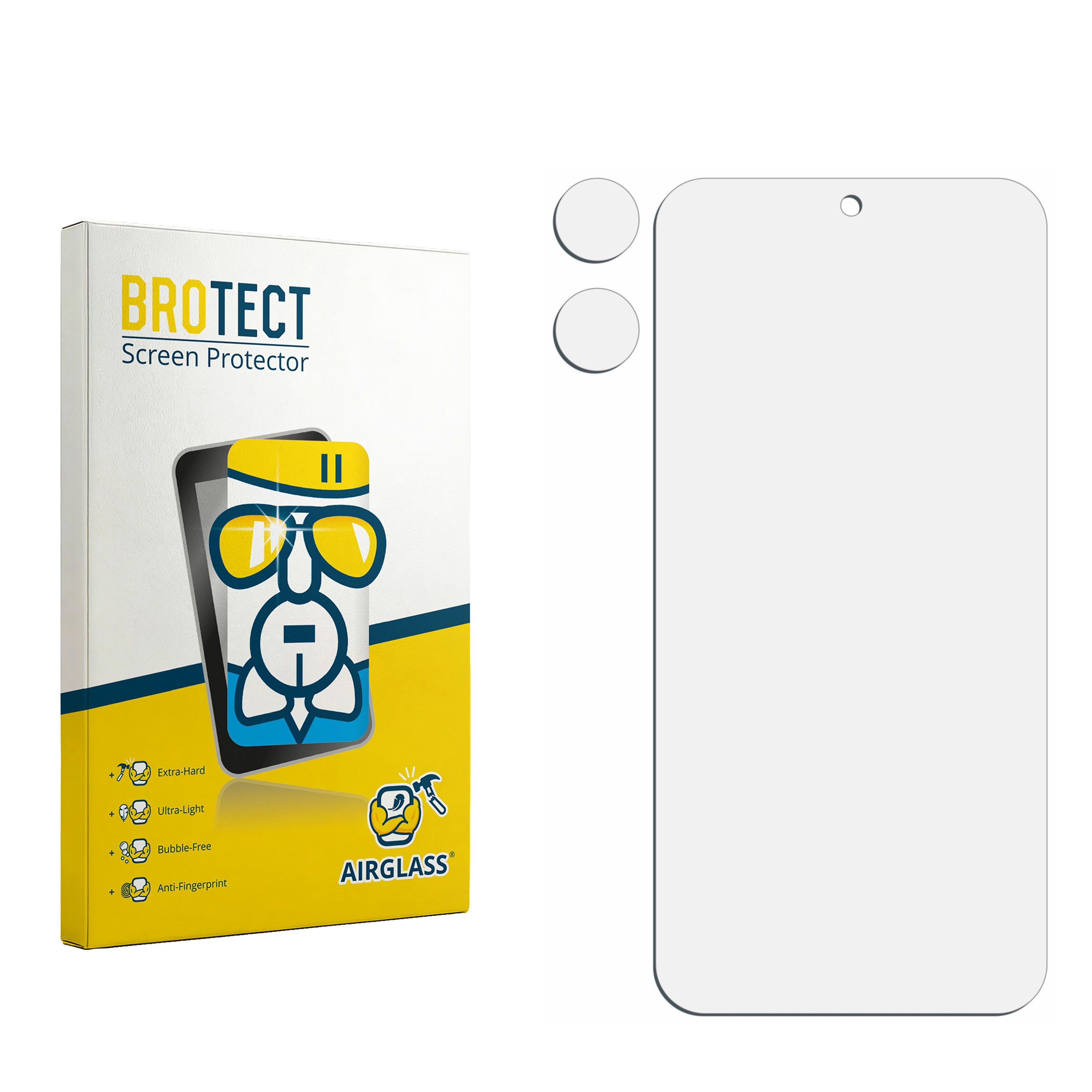 BROTECT Displayschutzglas Folie für Honor 400 (Display+Kamera), Schutzfolie Glas Panzer Display Schutz klar – Bild 3 von 5
