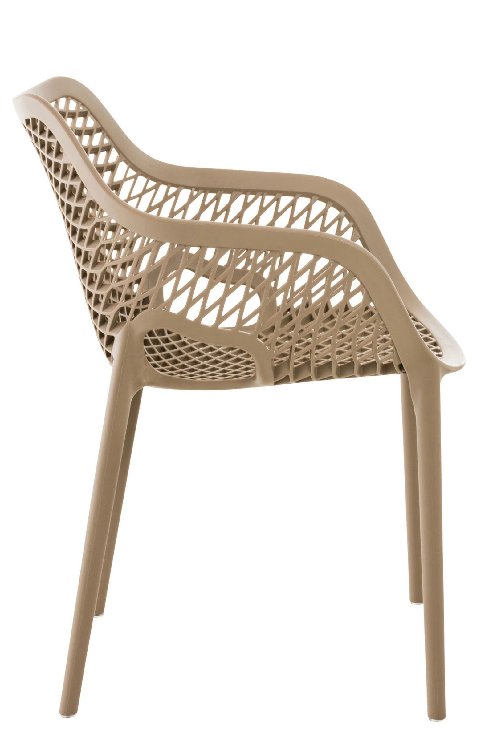 CLP Gartenstuhl Air Outdoor-Stühle, schlamm XL mit (2er Set), Wabenmuster