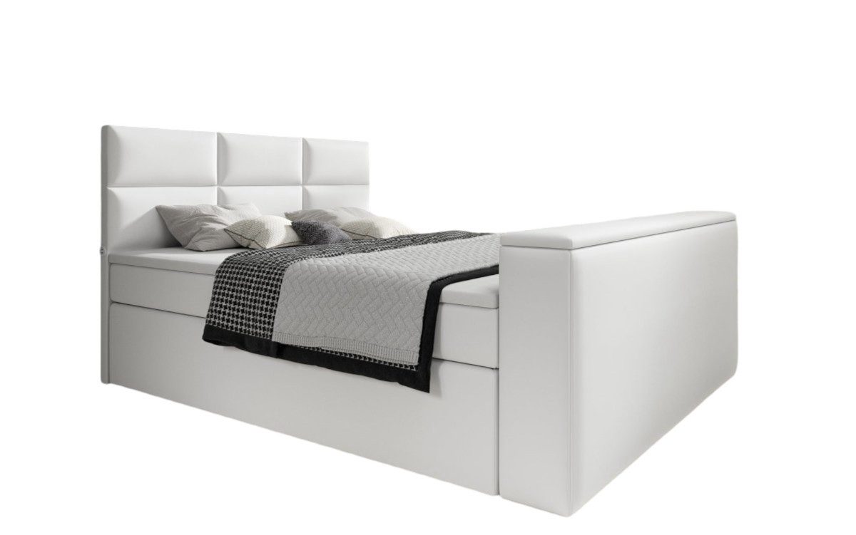 Luxusbetten24 Boxspringbett Carre, mit TV Lift, günstig online kaufen