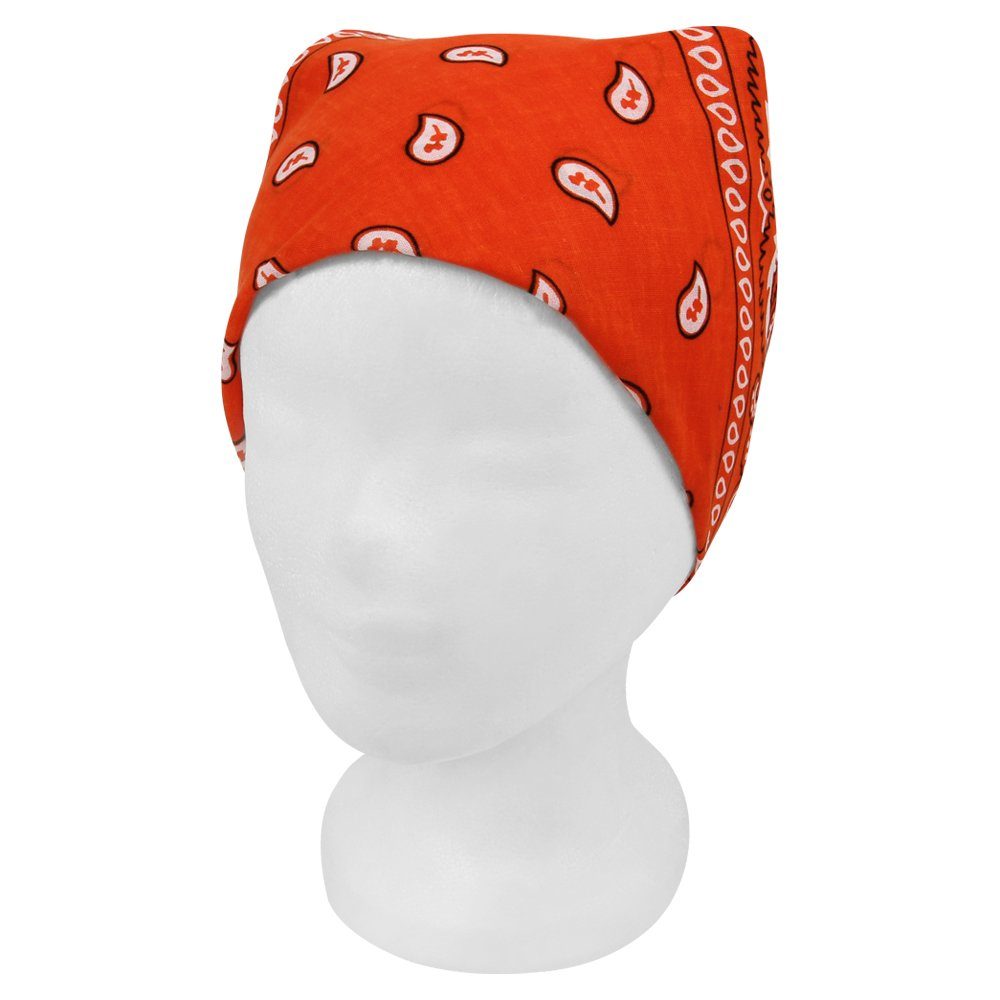 Goodman Design Bandana Bandana Kopftuch Halstuch Design: Paisley orange, 100% Baumwolle