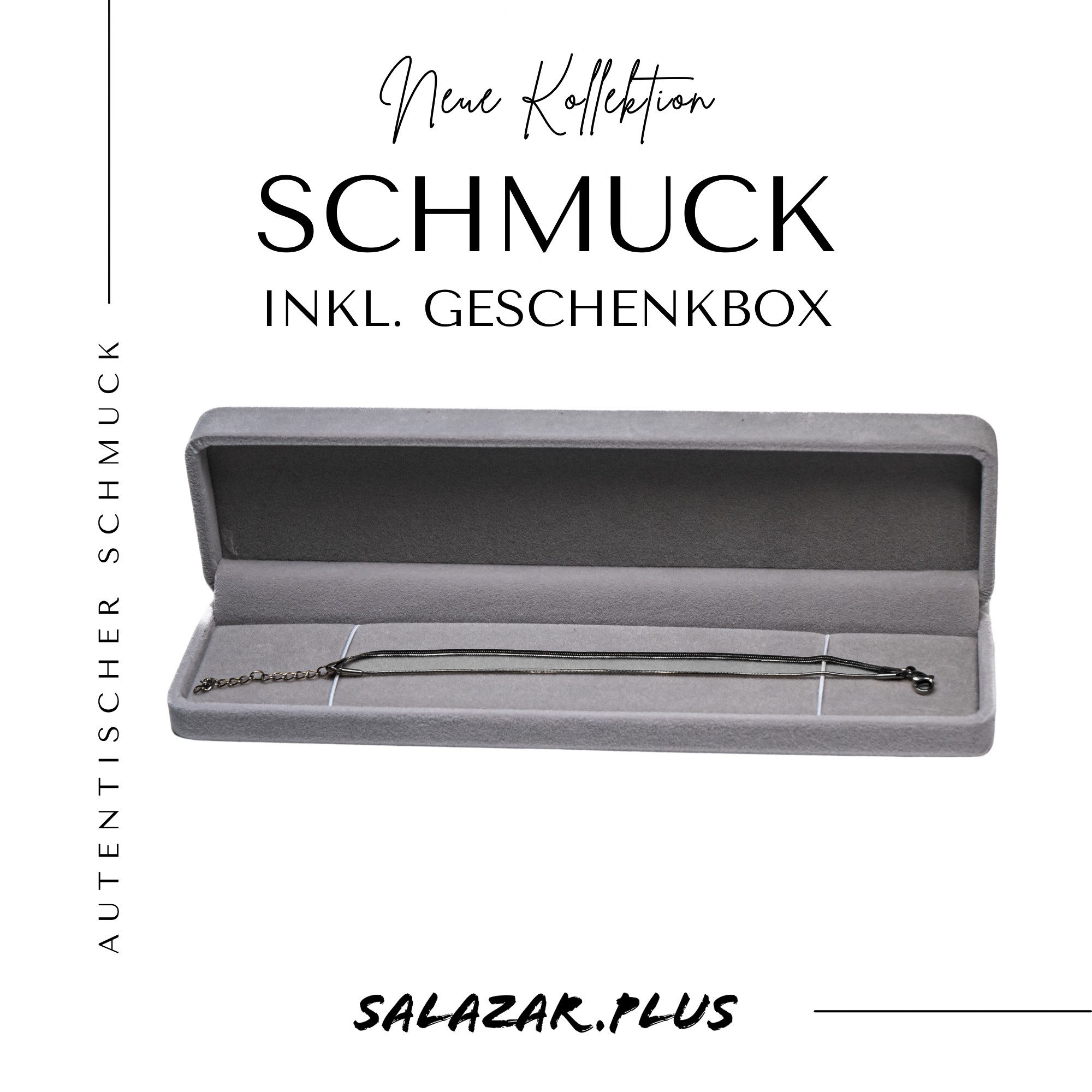 salazar.plus Gliederarmband Luxus Damen Schlangenarmband Vergoldetes Edelstahl Snake Chain