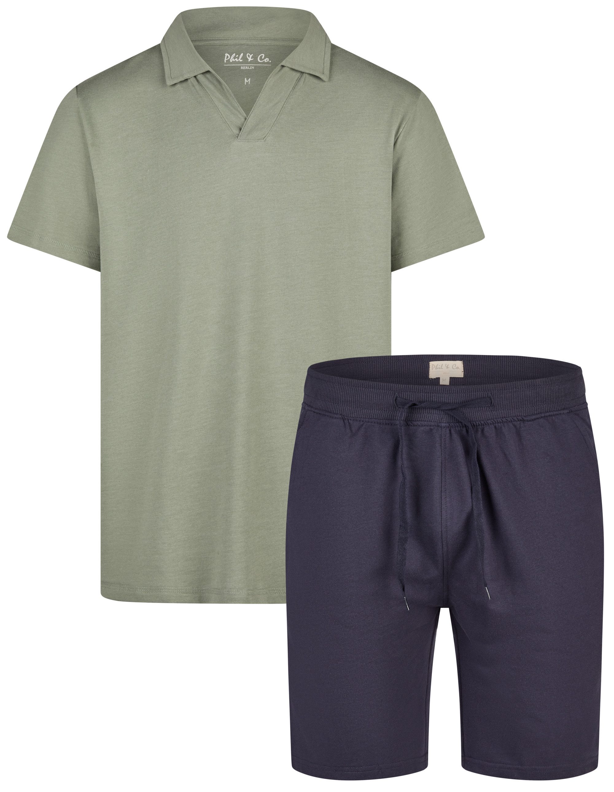 Phil & Co. Shorty Cool Comfort (Set, 2 tlg., 2-teilig) Herren Schlafanzug L günstig online kaufen