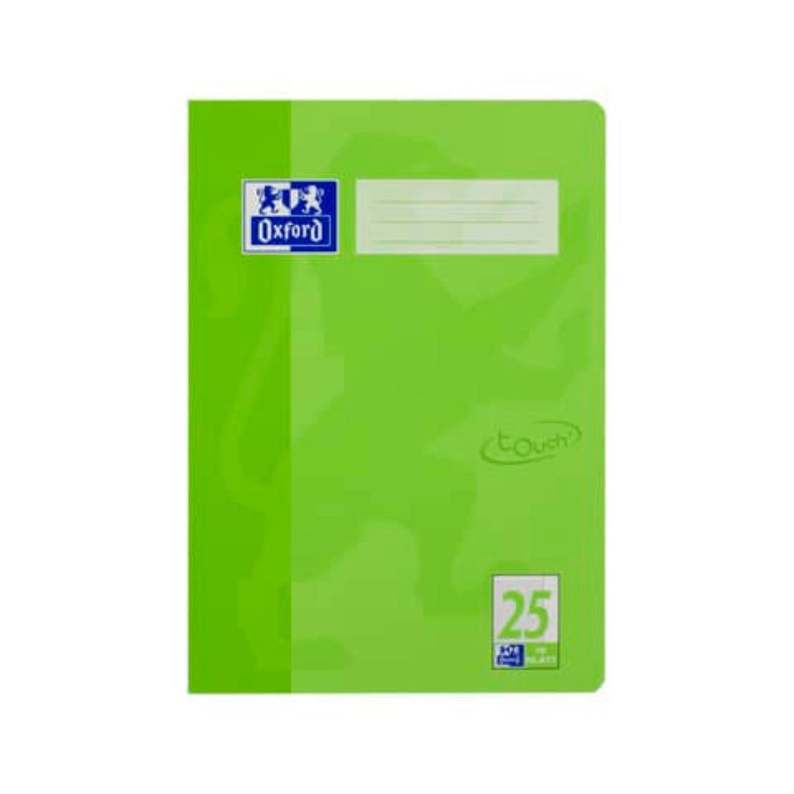 OXFORD Schulheft Oxford Touch Schulheft A4 L25 liniert – 16 Blatt, grün