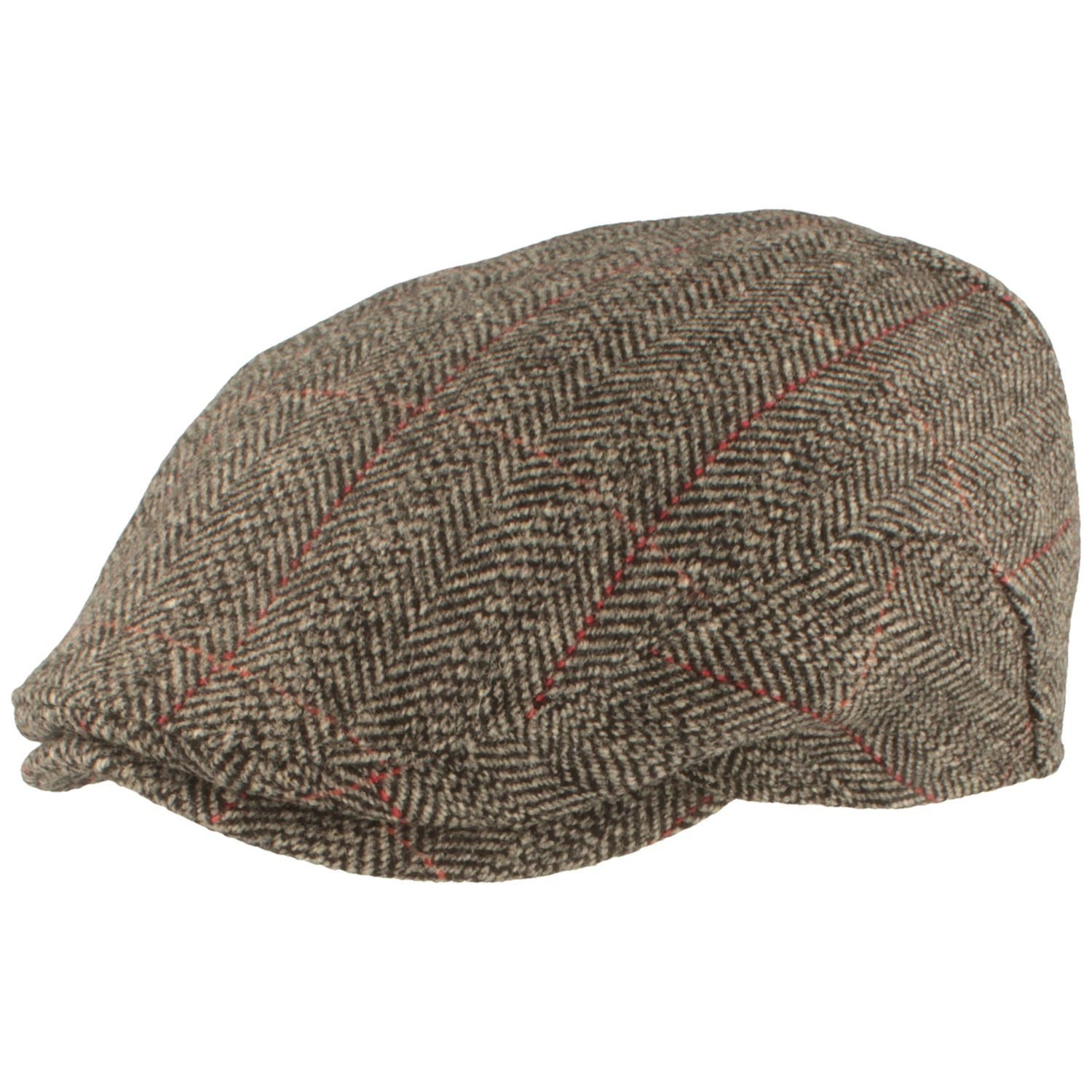 Breiter Schiebermütze Flache Schiebermütze aus Wolle mit Ohrenschutz günstig online kaufen