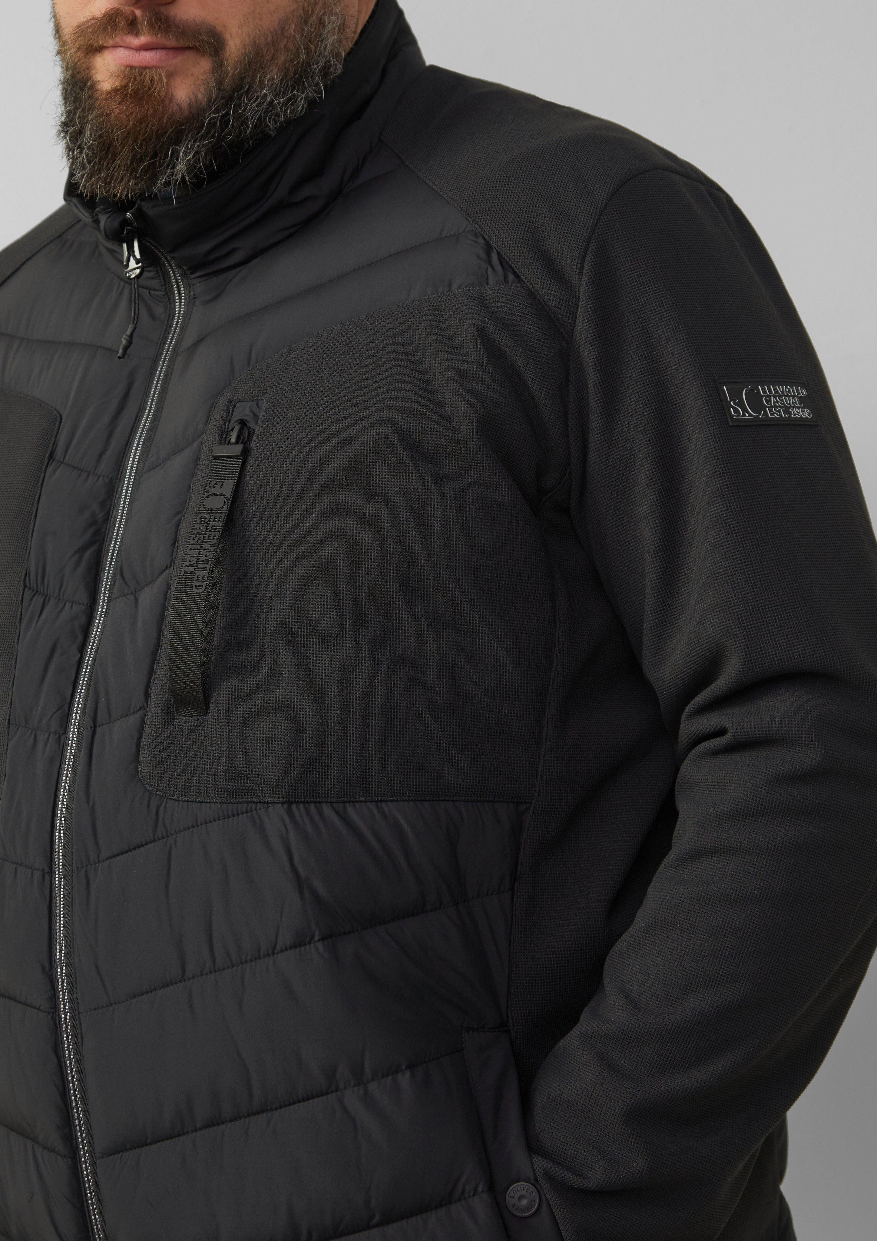 s.Oliver Outdoorjacke Materialmix-Jacke mit sportiven Kontrastdetails günstig online kaufen