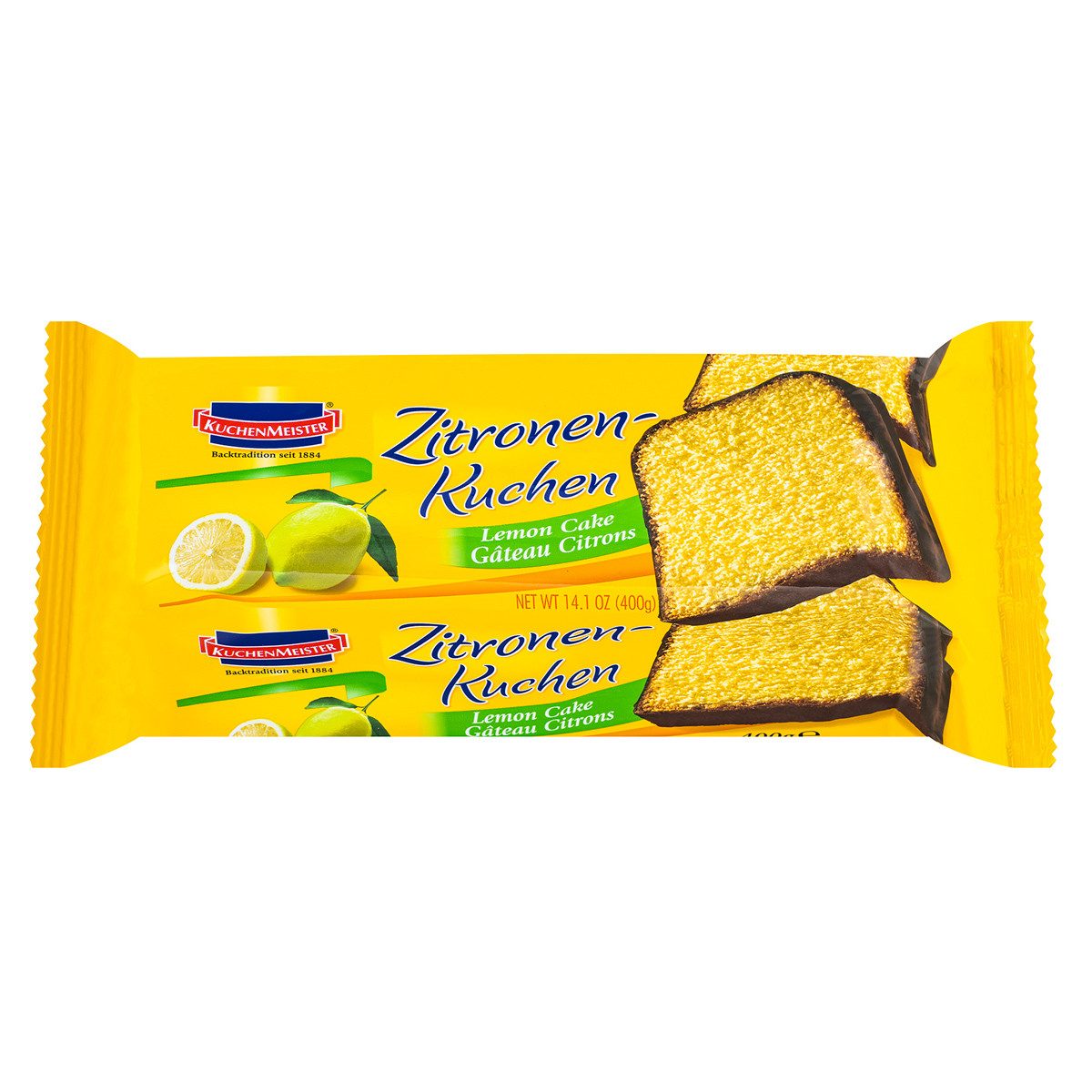 KuchenMeister Kuchen, KuchenMeister Zitronen Kuchen saftiger Rührkuchen mit Zitrone 400g