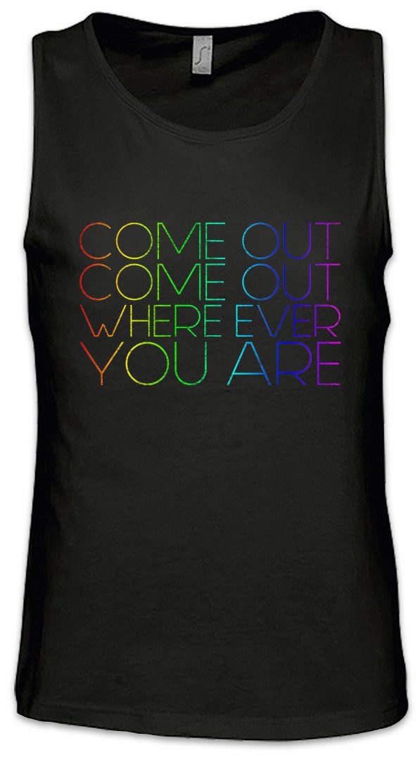 Urban Backwoods Tanktop Come Out Come Out Ärmelloses T-Shirt Queer Gay Schw günstig online kaufen