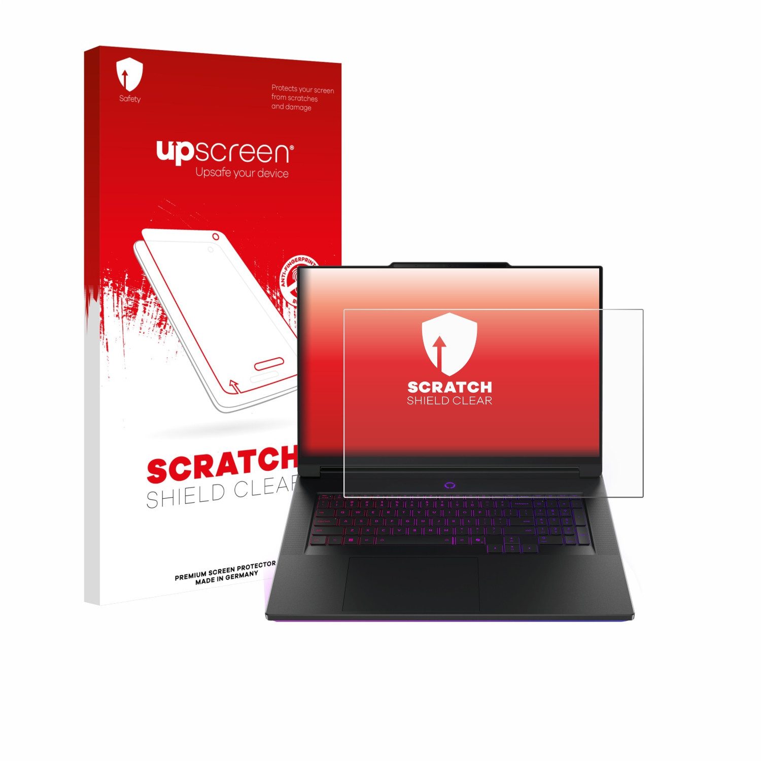 upscreen Displayschutzfolie Schutzfolie für Lenovo Legion 9i Gen 10 18", Displayschutz Schutz Folie Klar Transparent