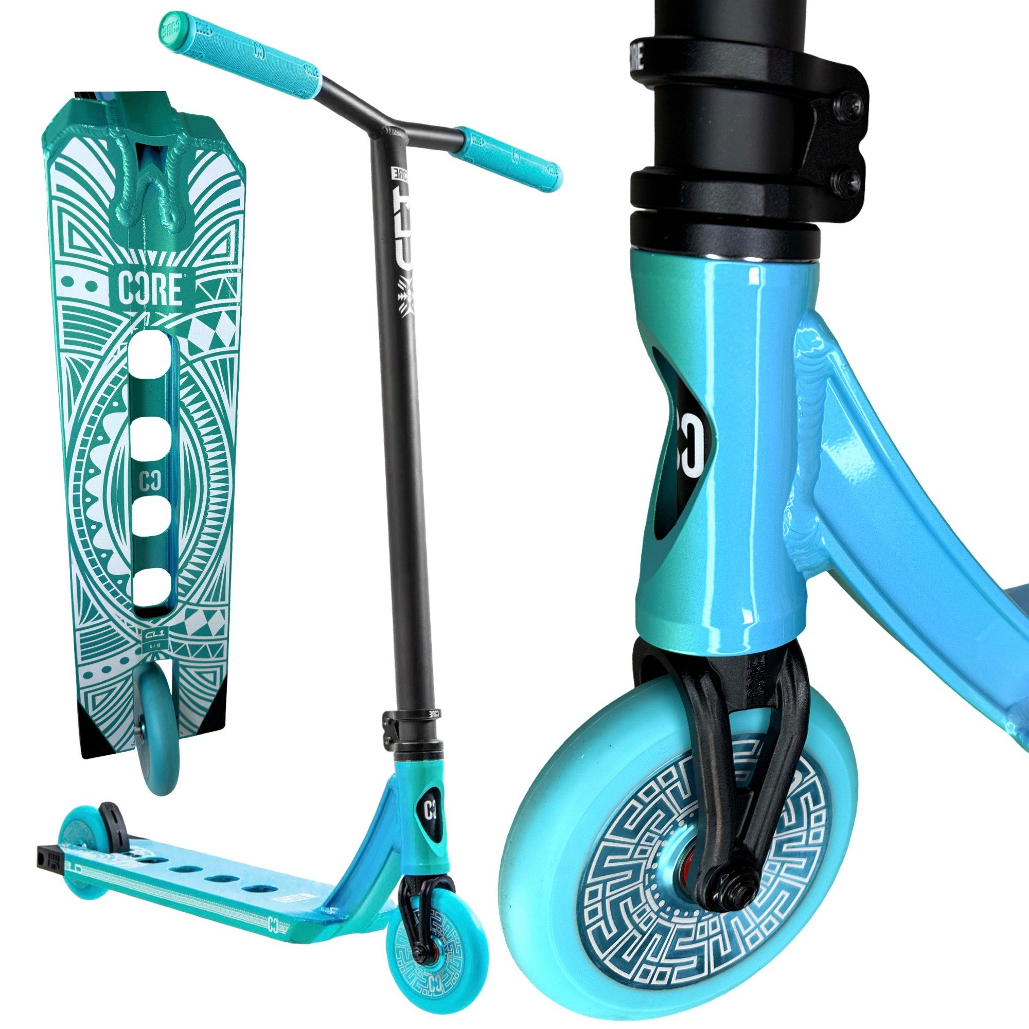 Stuntscooter CORE CL1 Stunt-Scooter Park H=86cm Türkis