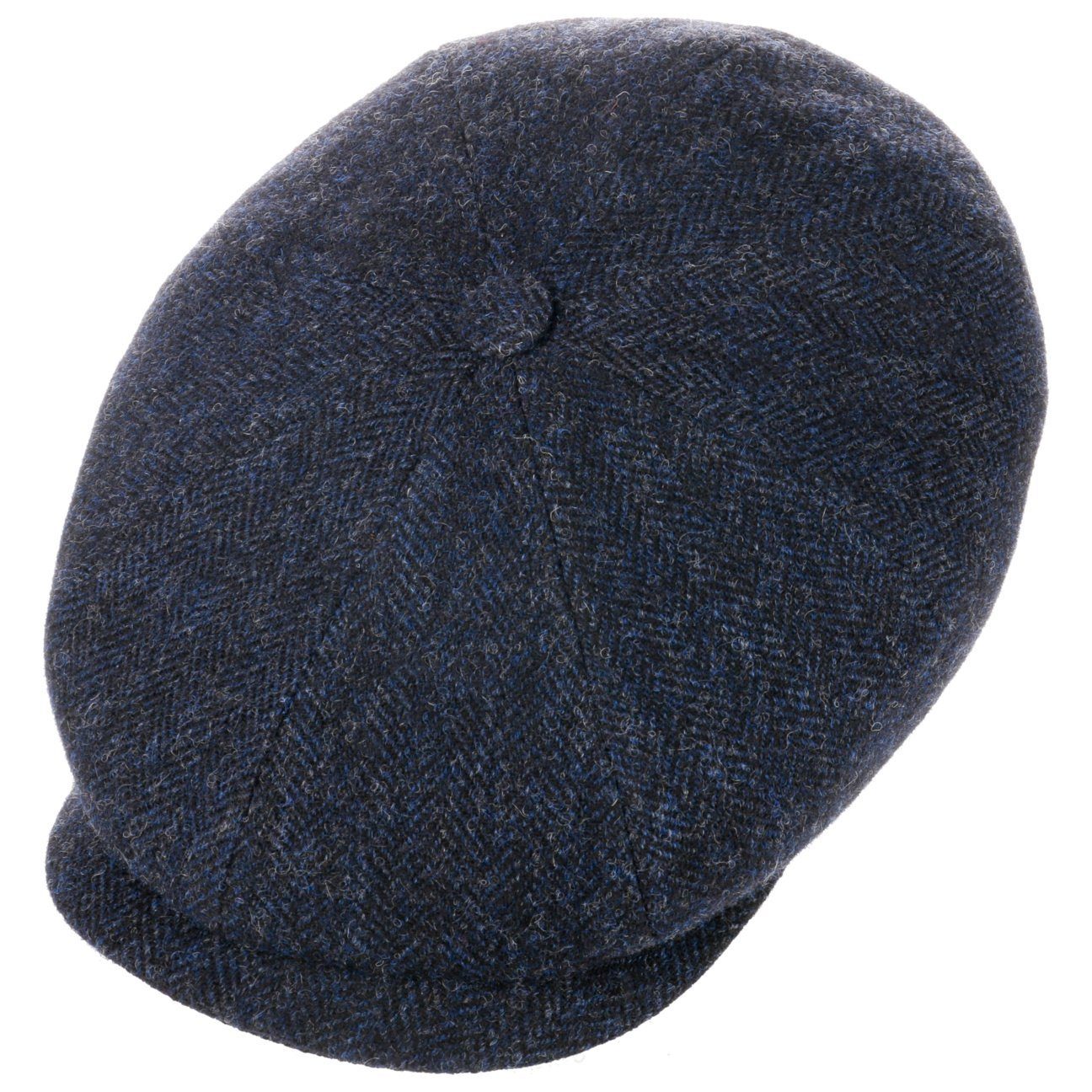 Stetson Flat Cap (1-St) schwarz-blau Flatcap mit Schirm