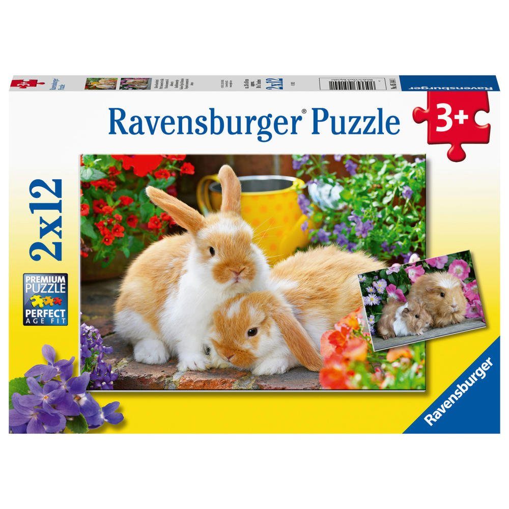 x Ravensburger Kleine 12 2 Kuschelzeit Hase Teile, Puzzleteile Puzzle